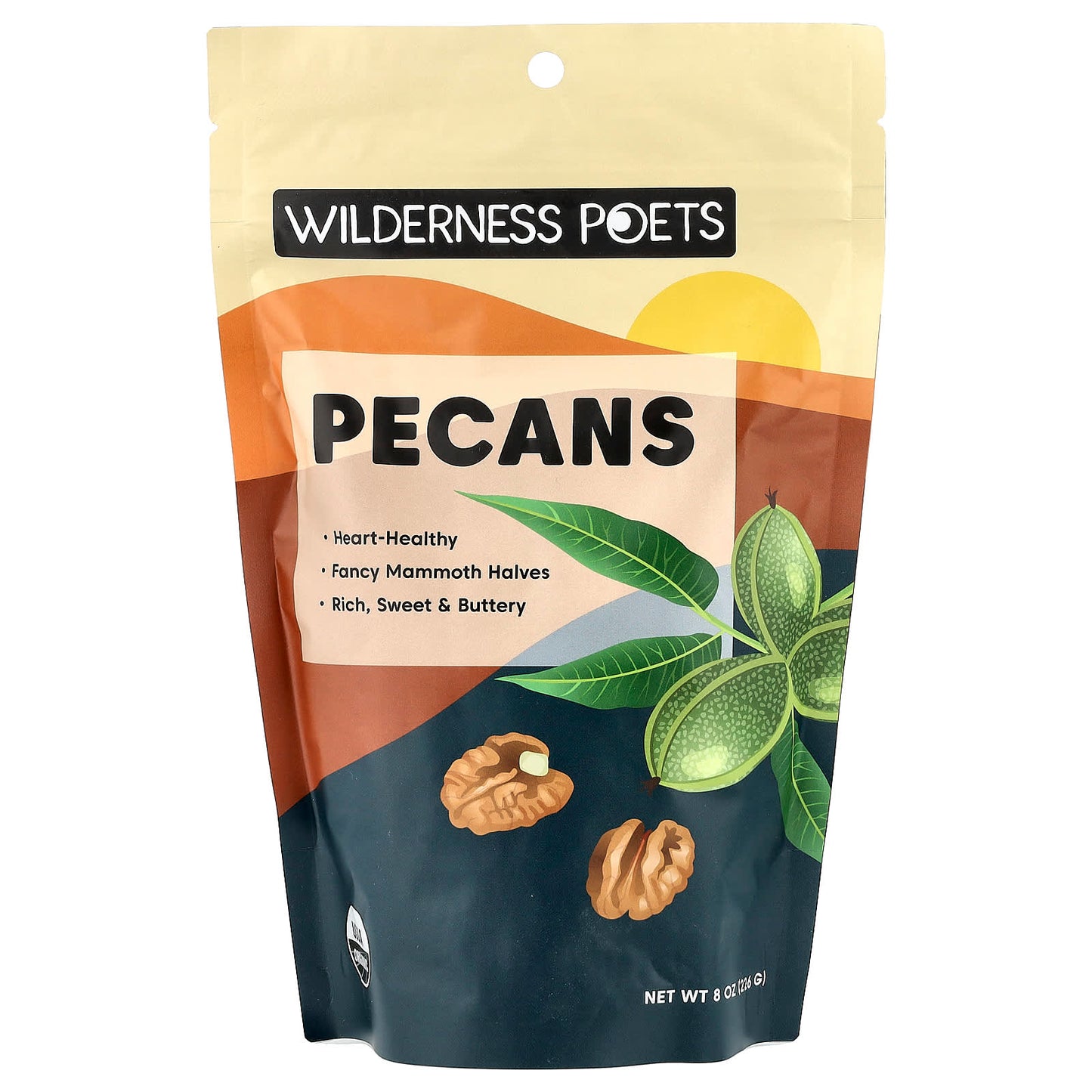 Wilderness Poets, Pecans, 8 oz (226 g) - Image 1