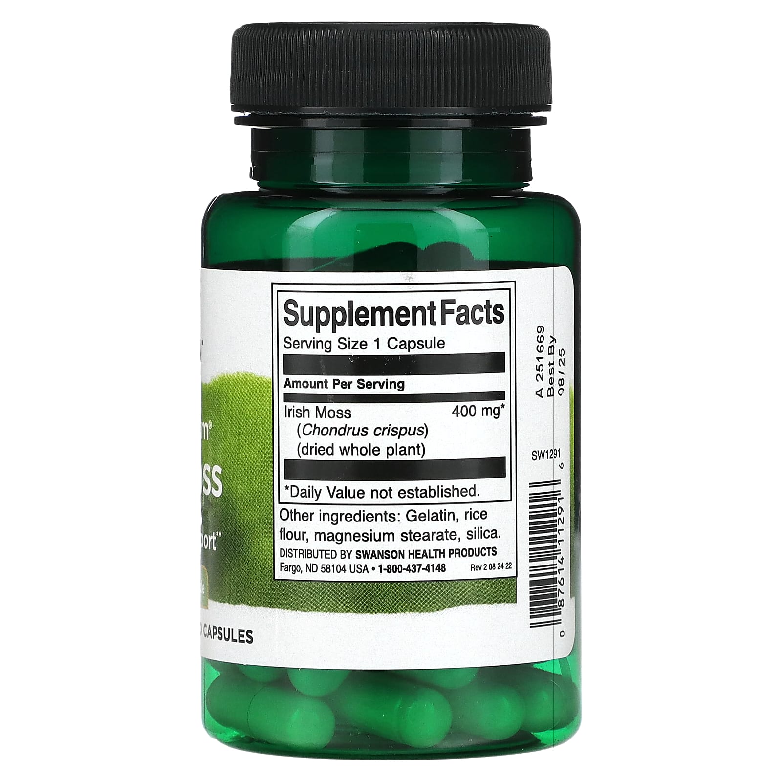 Swanson, Full Spectrum Irish Moss, 400 mg, 60 Capsules - Image 2