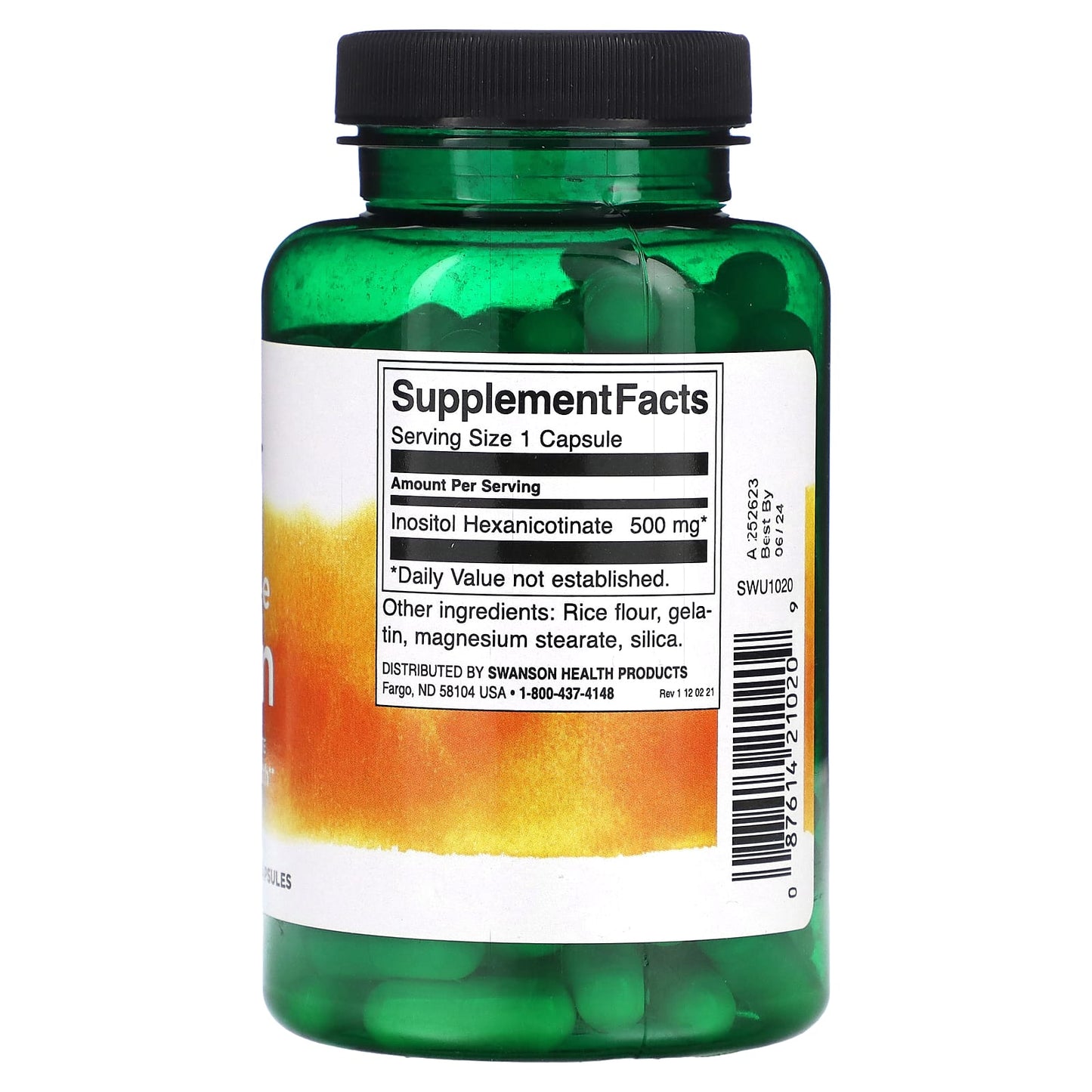 Swanson, Flush Free Niacin, 500 mg, 120 Capsules - Image 2