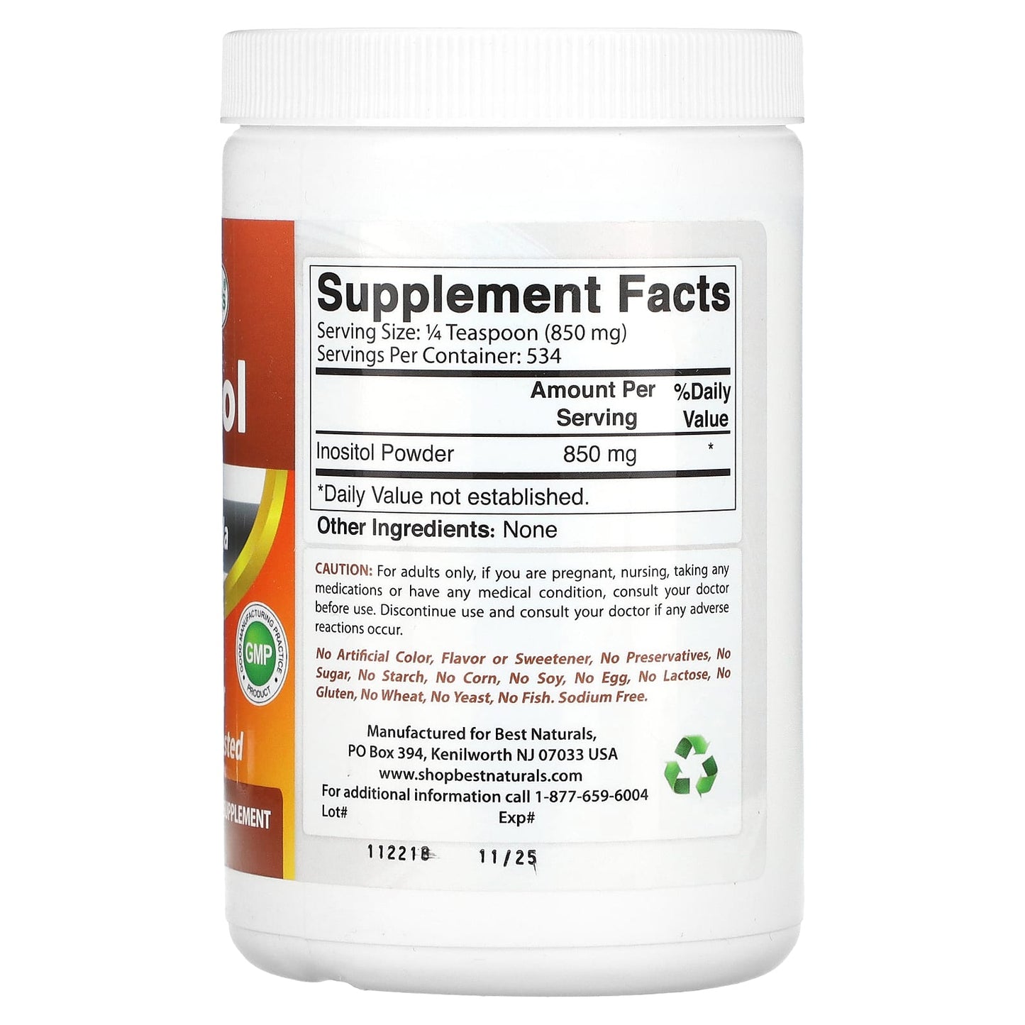 Best Naturals Inositol Powder for Liver Function & Healthy Hair - Image 2