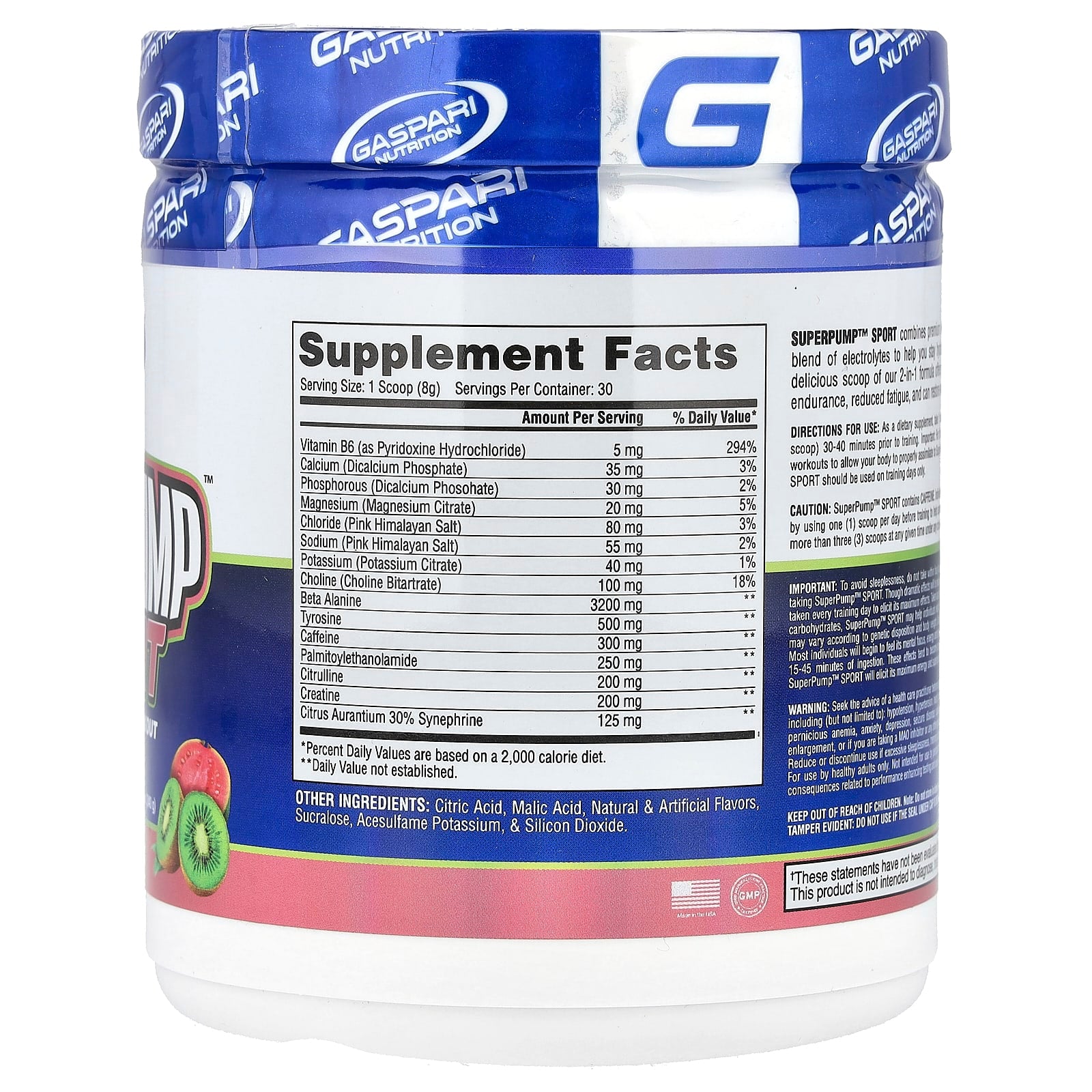 Gaspari Nutrition SuperPump Sport Hydrating Pre-Workout Powder - Image 2