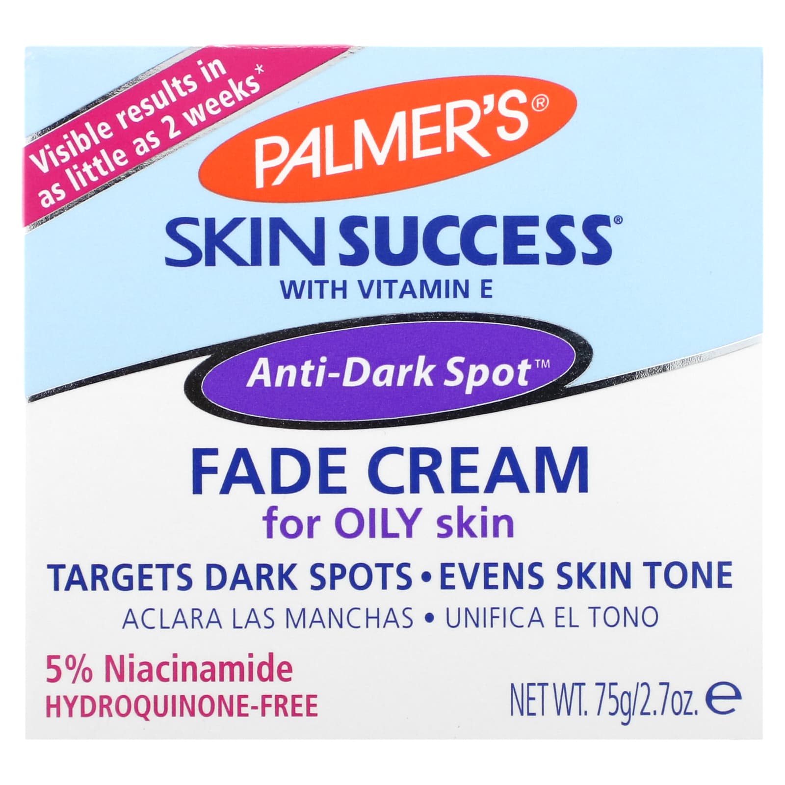 Palmer's, Skin Success® with Vitamin E, Anti-Dark Spot Fade Cream for Oily Skin, 2.7 oz (75 g) - Image 2