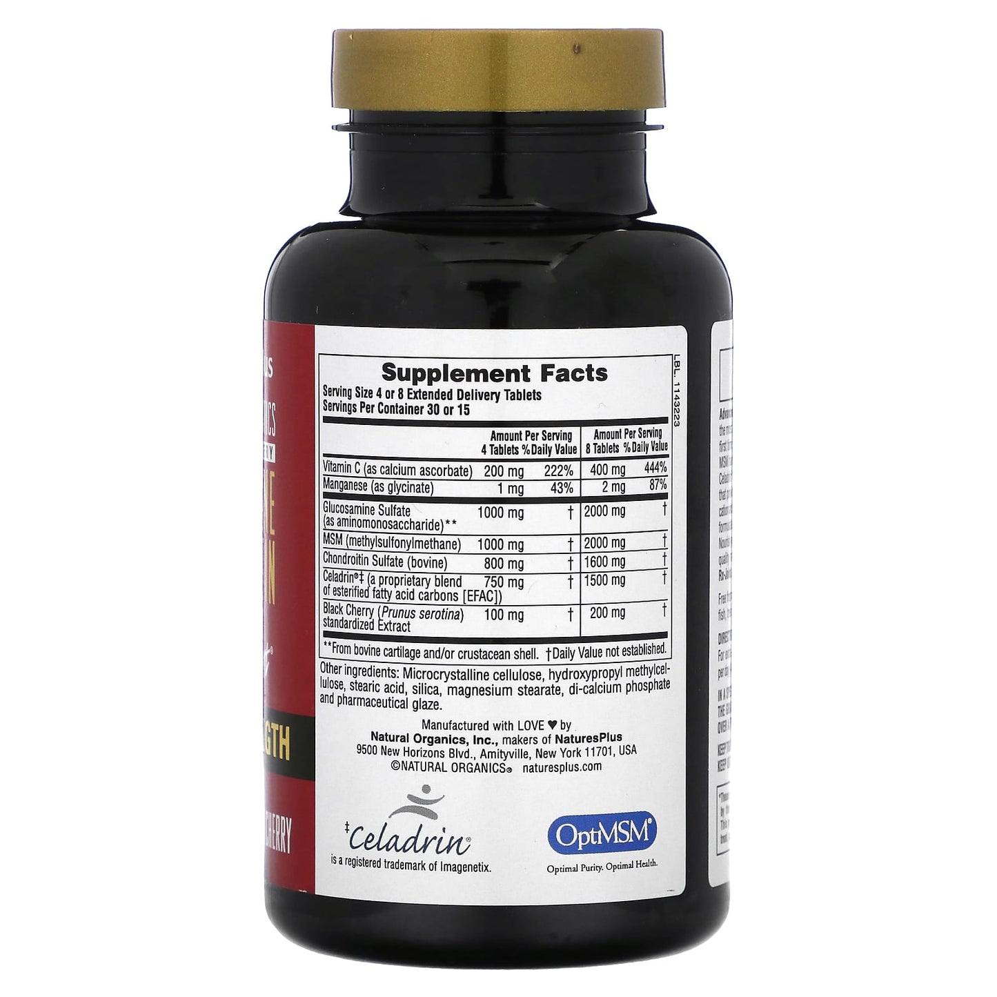 NaturesPlus, Advanced Therapeutics, Glucosamine Chondroitin MSM Ultra Rx-Joint, Triple Strength, 120 Tablets - Image 2