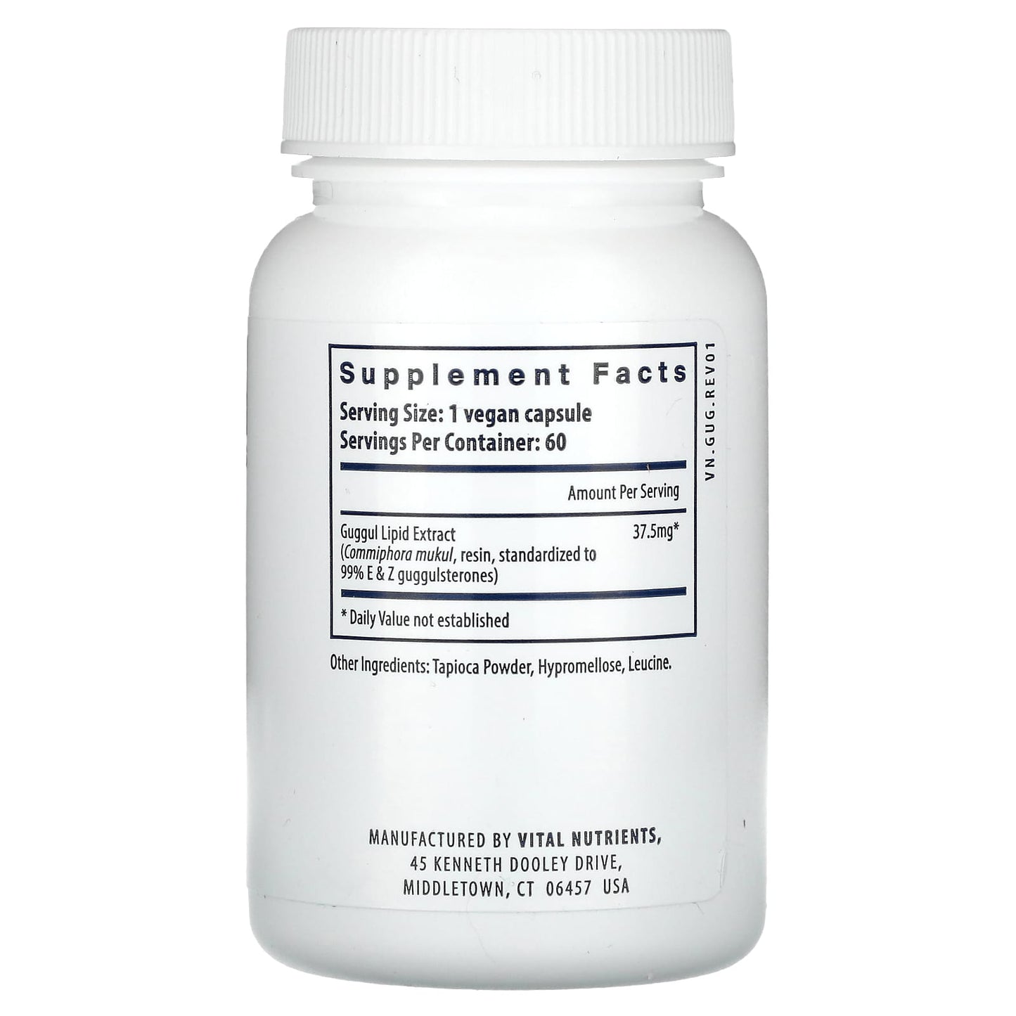 Vital Nutrients, Guggul E & Z, 60 Vegan Capsules (37.5 mg per Capsule) - Image 2