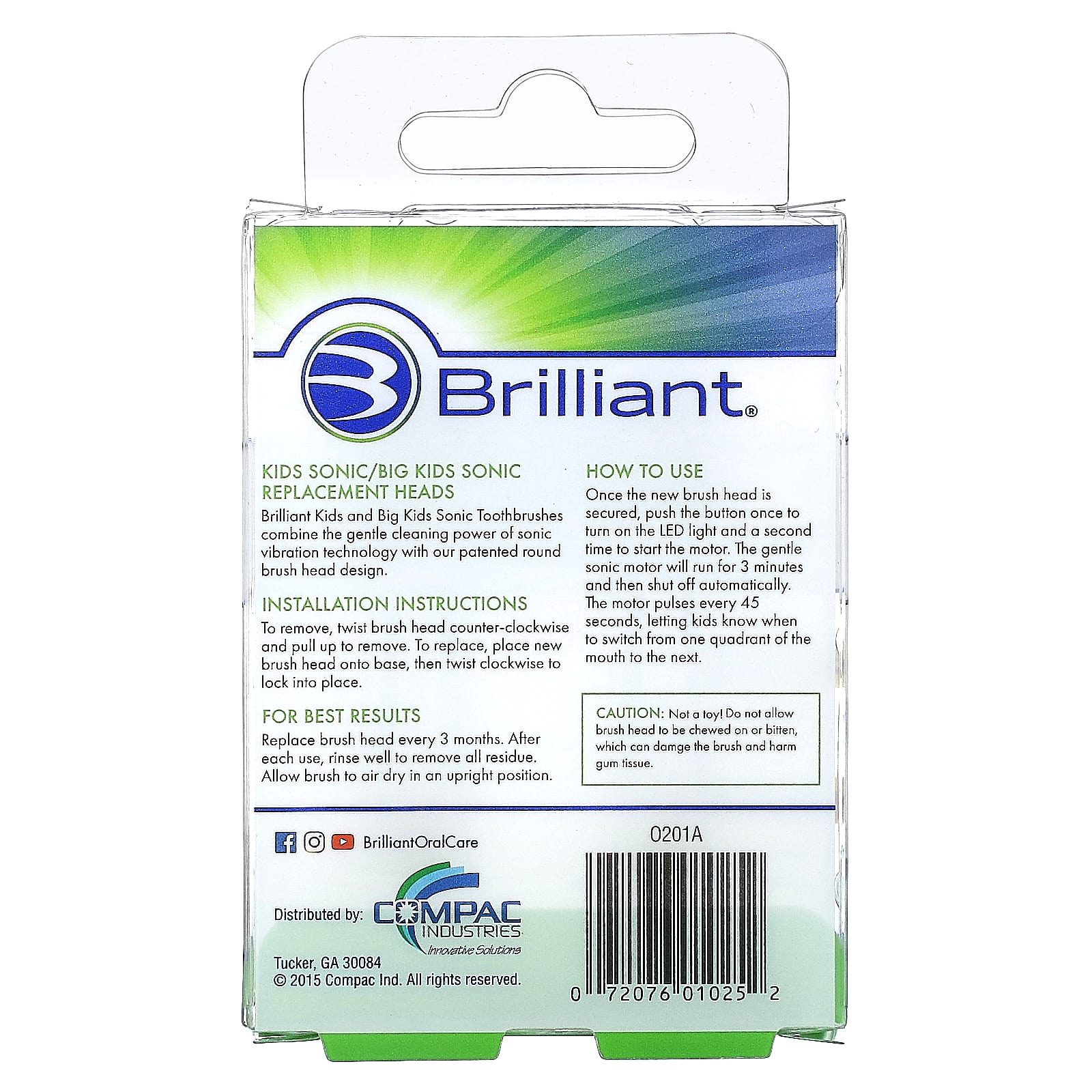 Baby Buddy Brilliant Kids Sonic Refill Heads for 3+ Years Yellow - Image 2