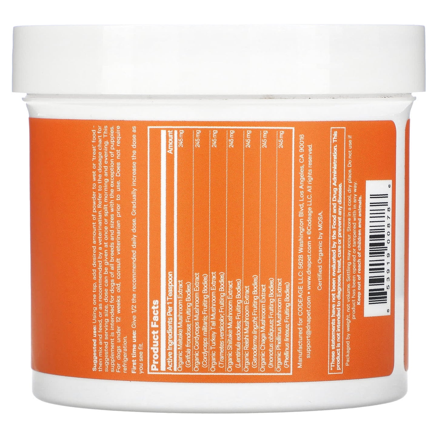 Codeage USDA Organic Dog Immunity Supplement, Happy Immunity - Image 2