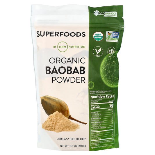 MRM Nutrition, Organic Baobab Powder, 8.5 oz (240 g) - Image 1