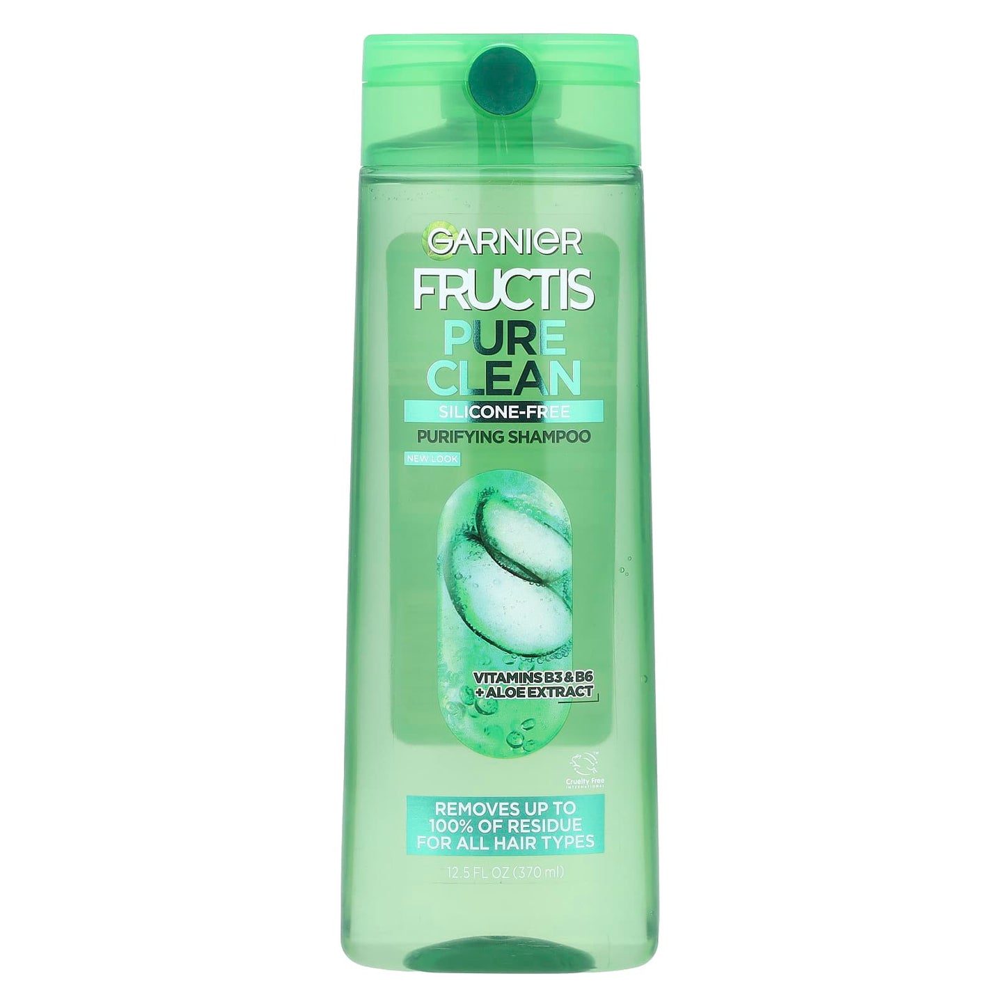 Garnier Pure Clean Shampoo for All Hair Types, Silicone-Free & Cruelty-Free - Image 1