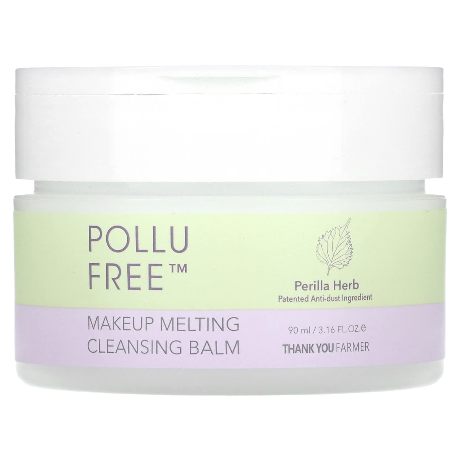 Thank You Farmer, Pollufree, Makeup Melting Cleansing Balm, 3.16 fl oz (90 ml) - Image 1