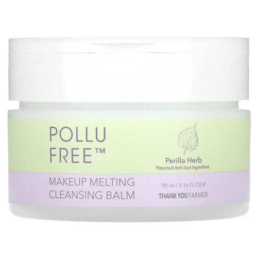 Thank You Farmer, Pollufree, Makeup Melting Cleansing Balm, 3.16 fl oz (90 ml) - Image 1