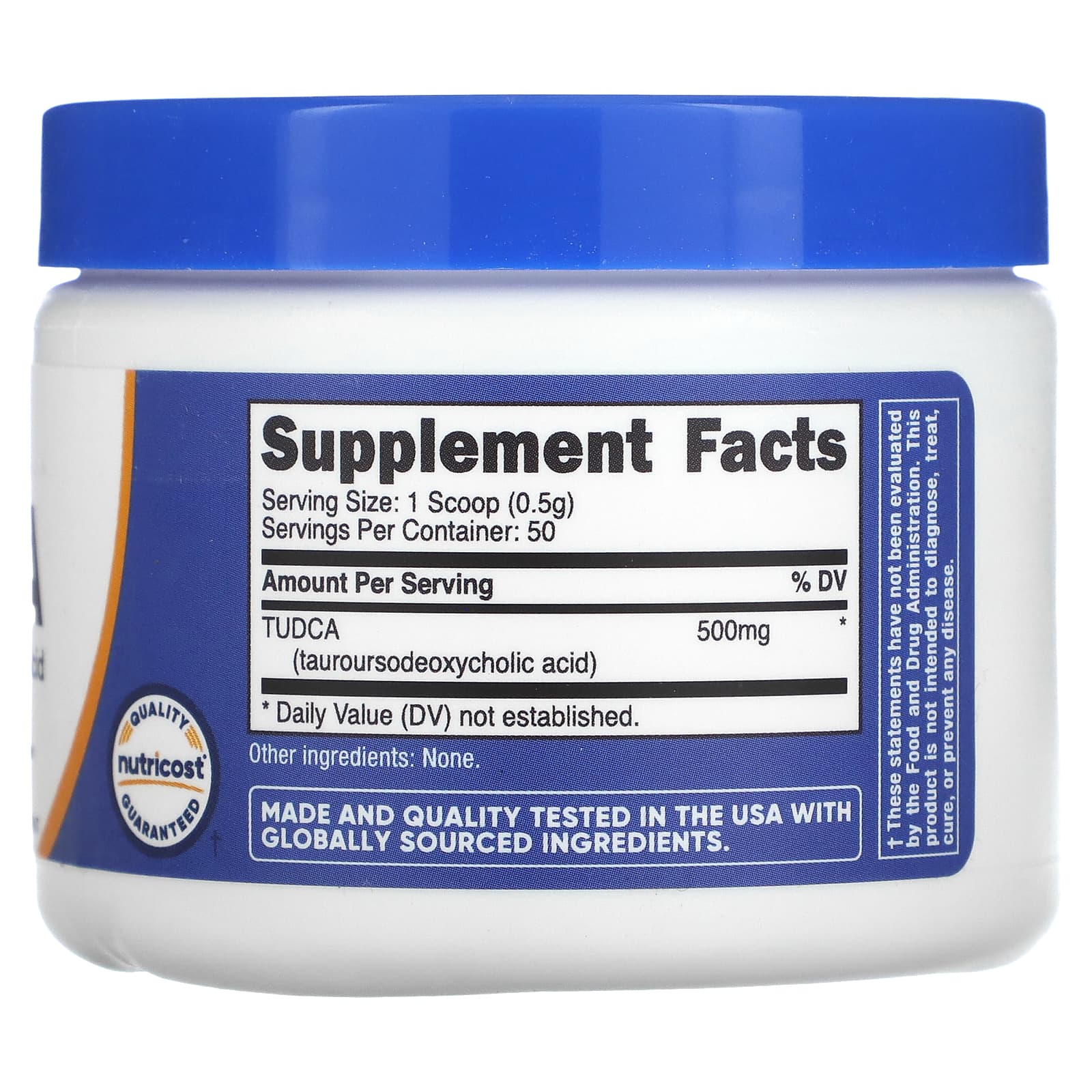 Nutricost, TUDCA, Unflavored, 0.9 oz (25 g) - Image 2