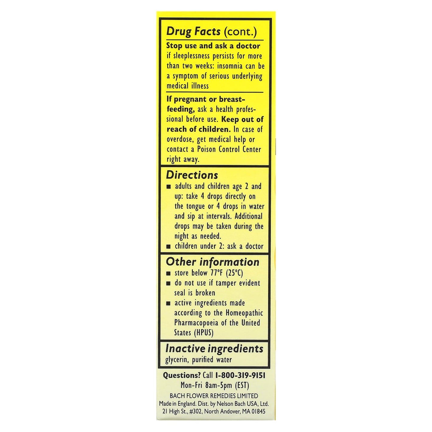Bach Rescue Sleep Drops for Natural Sleep Aid & Stress Relief - Image 2