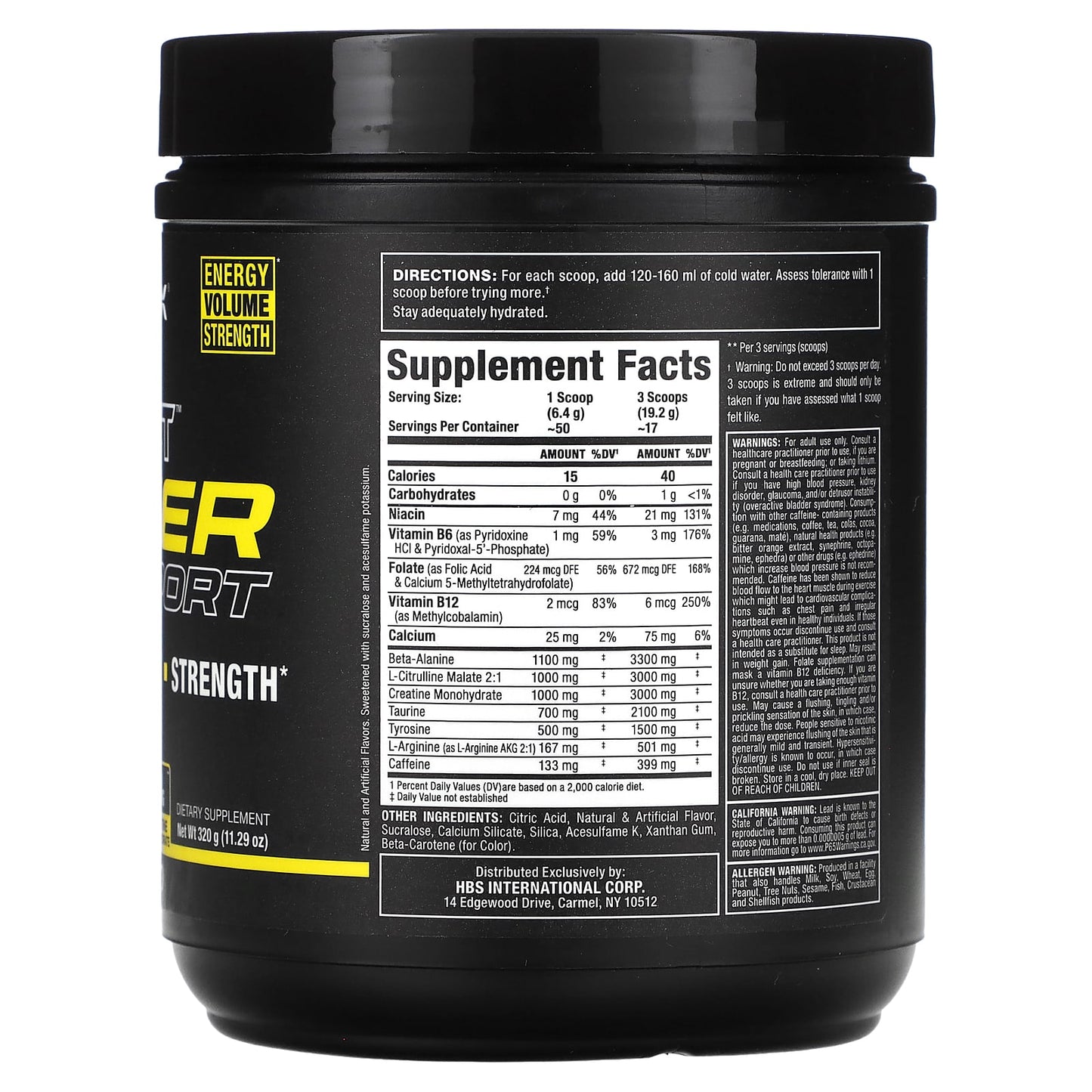 <strong>ALLMAX Igniter Sport Pre-Workout Powder</strong> - Peach Mango, 11.29 oz (320 g) - Image 2