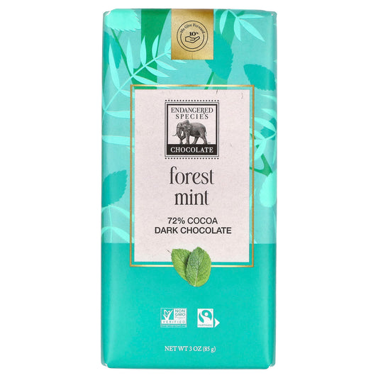 Dark Chocolate with Forest Mint | Fairtrade & Vegan | 72% Cocoa - Image 1
