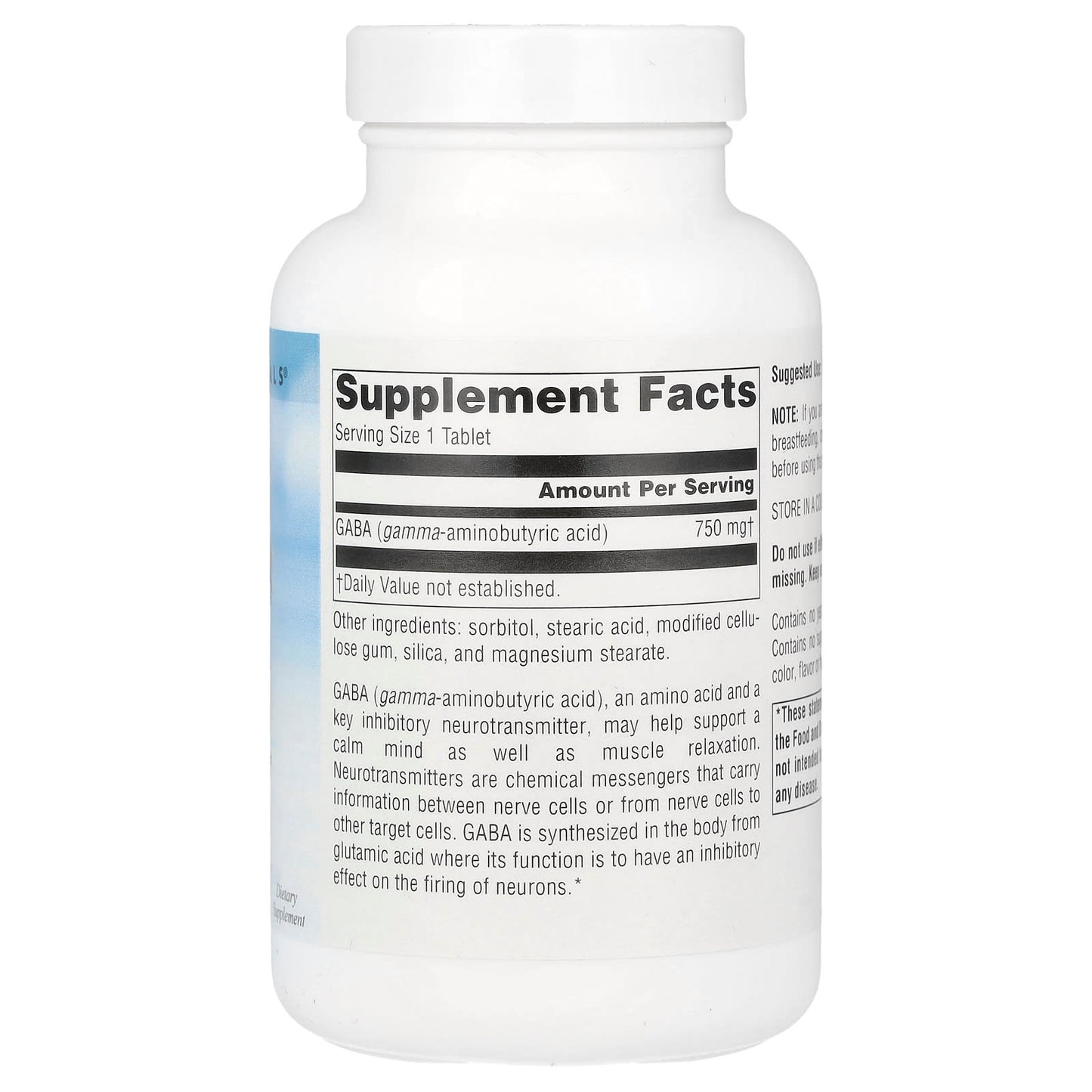 Source Naturals, Serene Science®, GABA, 750 mg, 90 Tablets - Image 2