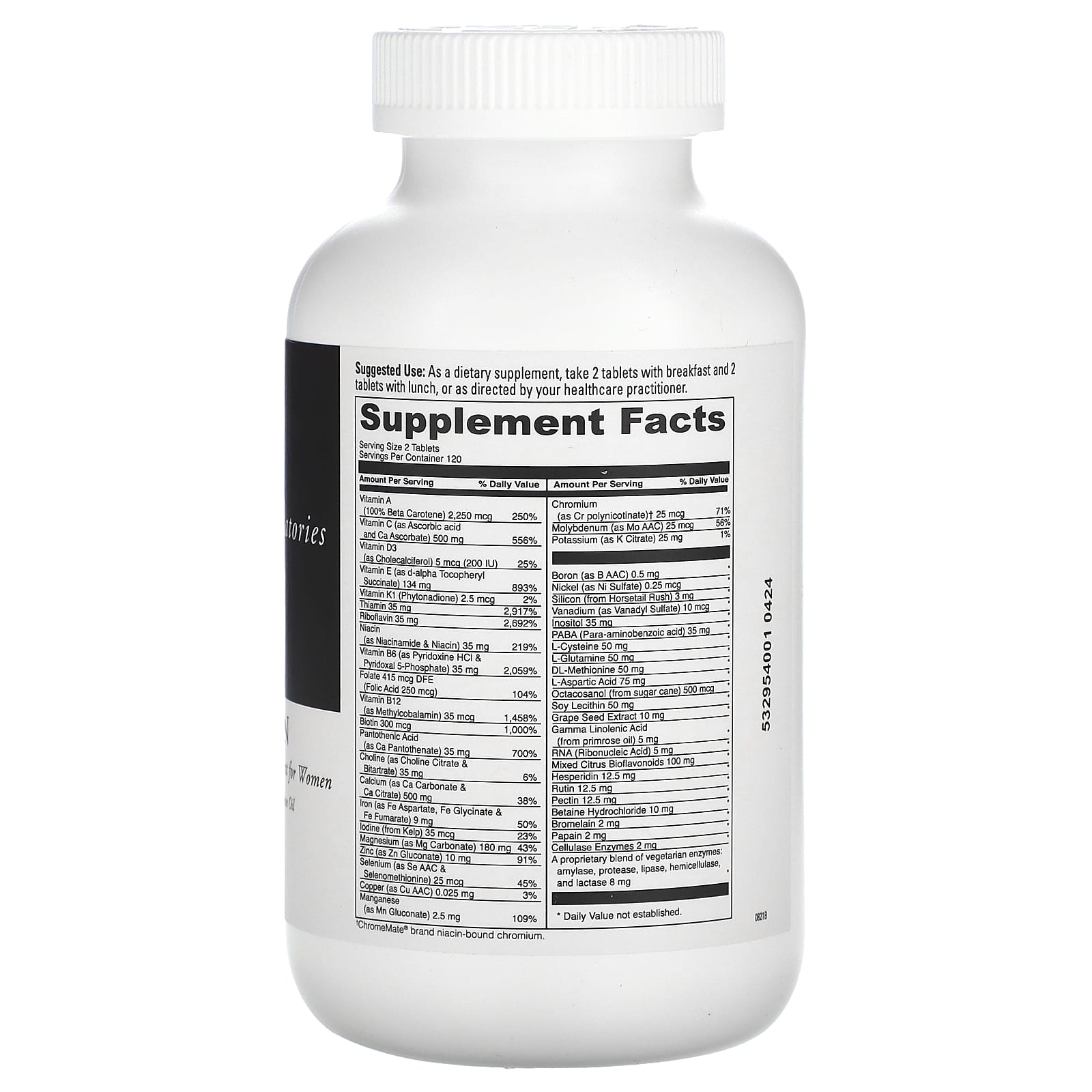 Woman's High Potency Multi Vitamin & Mineral Supplement with Antioxidants - Image 2
