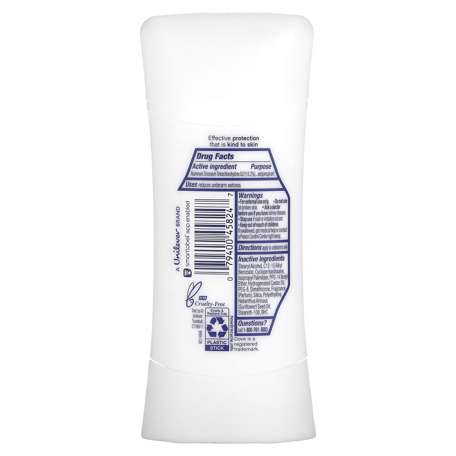 Dove Advanced Care Go Fresh Antiperspirant Deodorant, Apple & White Tea, 2.6 oz - Image 2