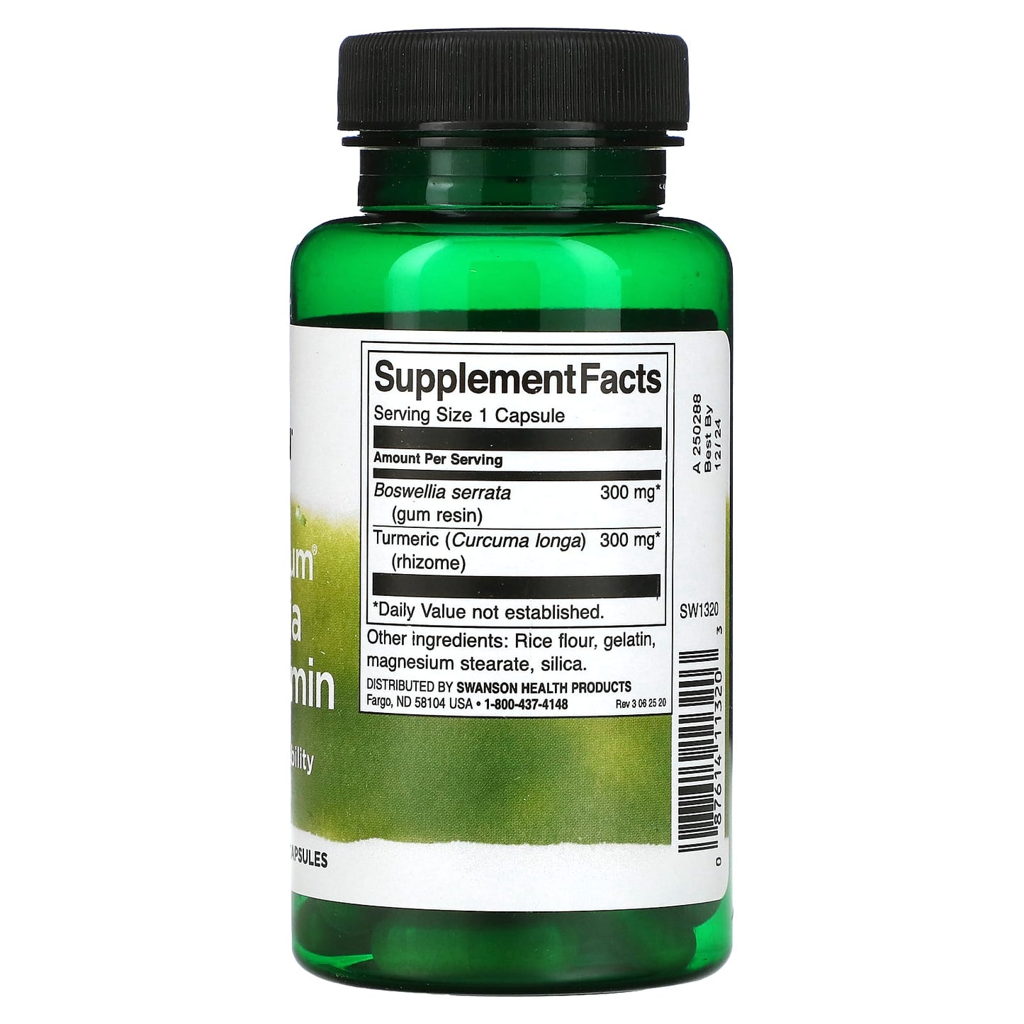 Swanson, Full Spectrum® Boswellia and Curcumin, 300 mg, 60 Capsules - Image 2
