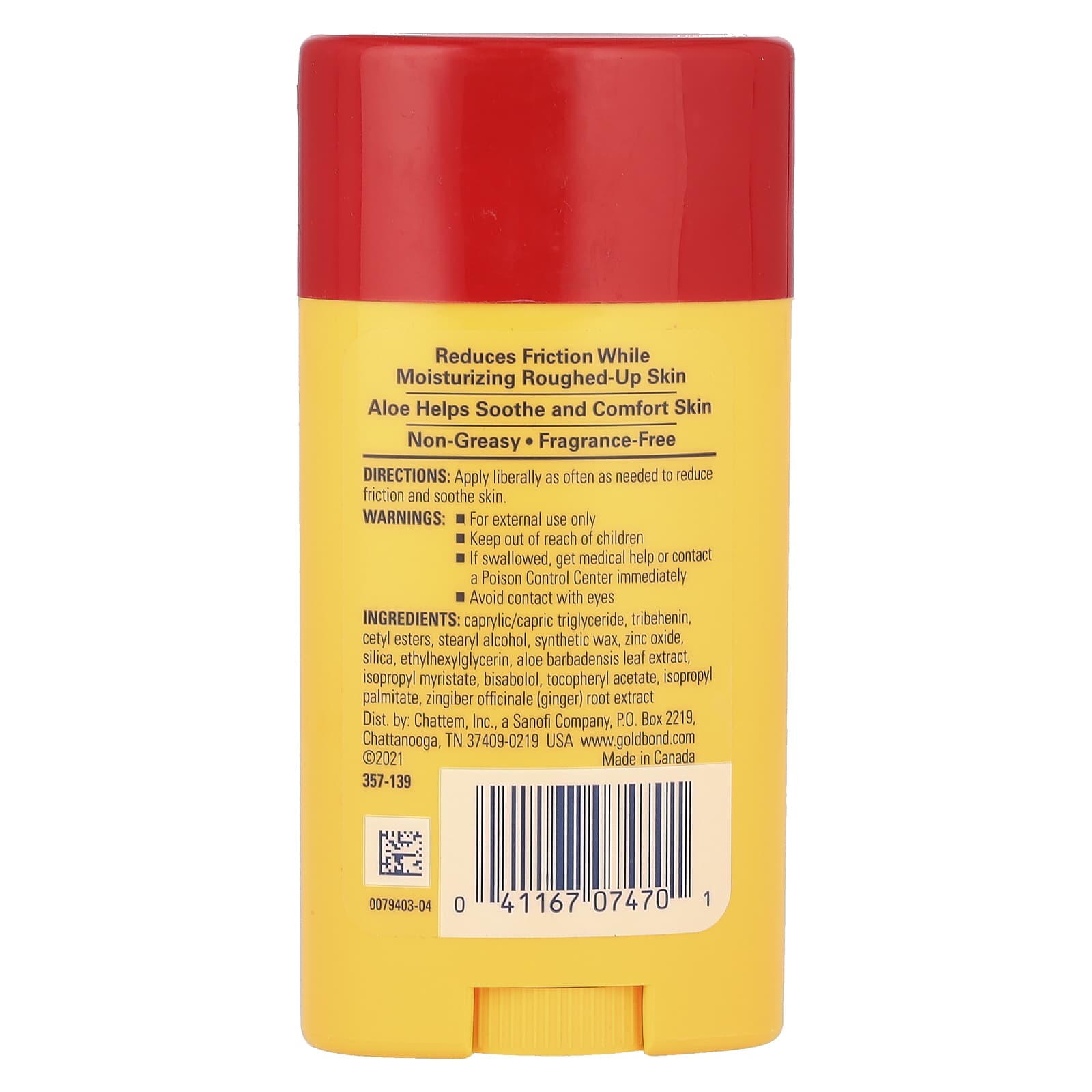 Gold Bond Friction Defense Aloe Moisturizing Stick for Sensitive Skin - Image 2