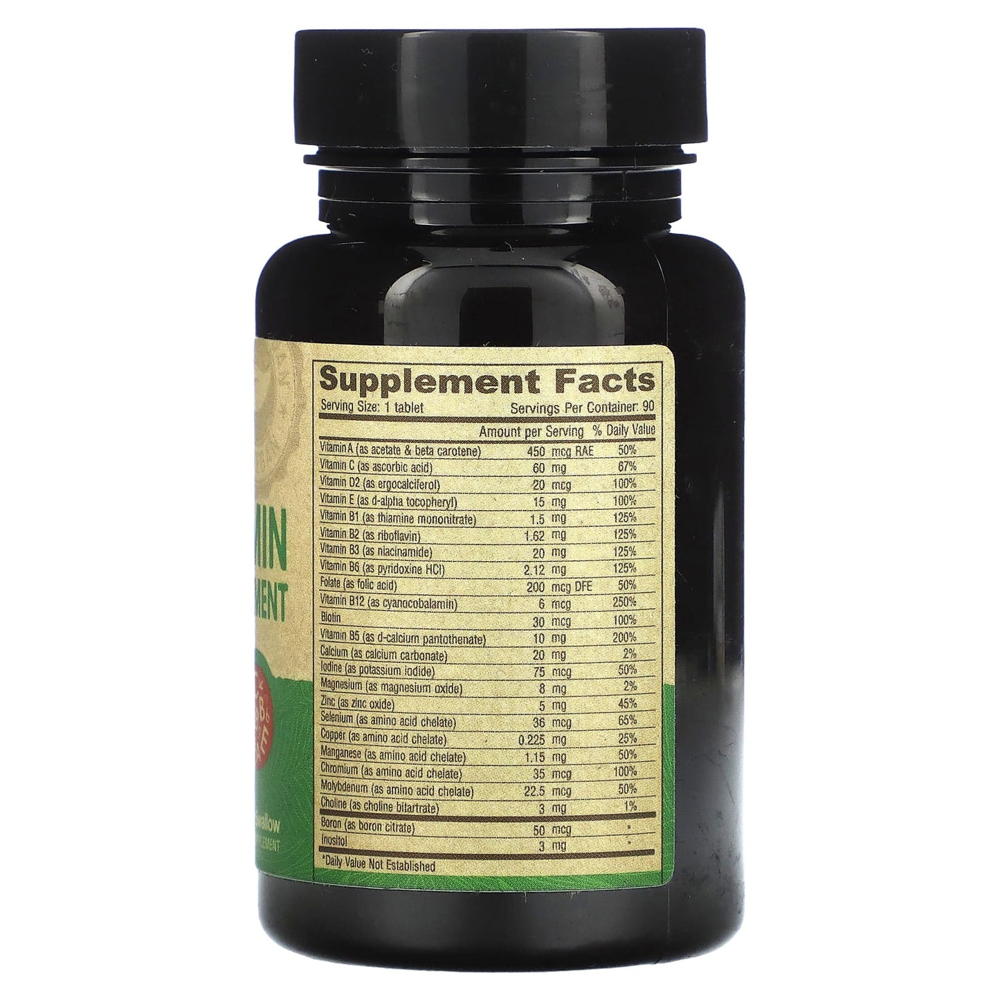 Deva Vegan Multivitamin Supplement & Mineral, Iron-Free, 90 Tiny Tablets - Image 2