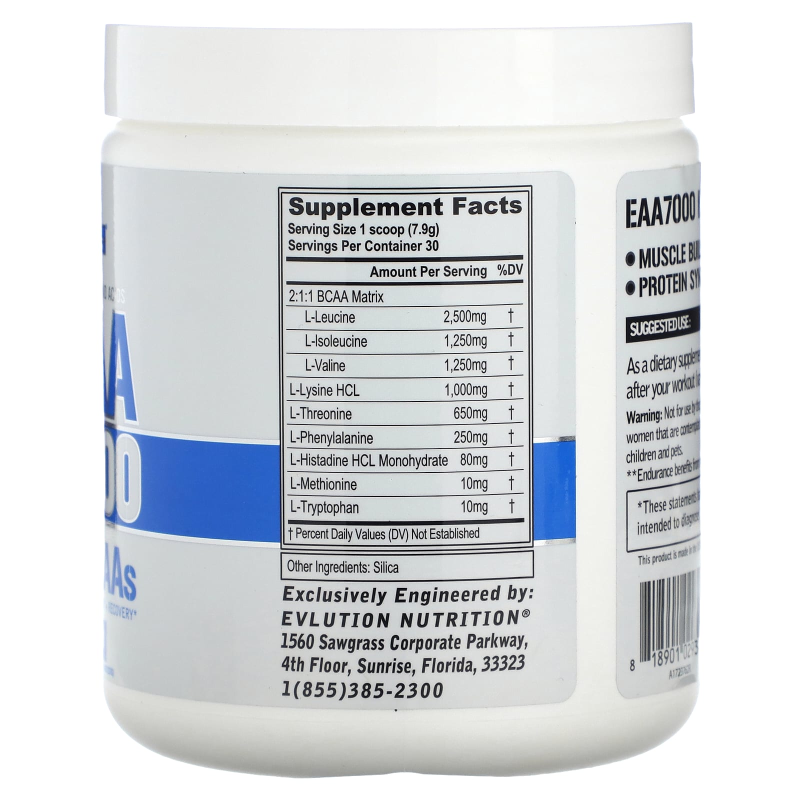 EVLution Nutrition EAA 7000 Unflavored Powder for Muscle Building - Image 2