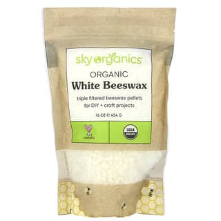 Organic White Beeswax Pellets for DIY Crafts & Beauty Projects
