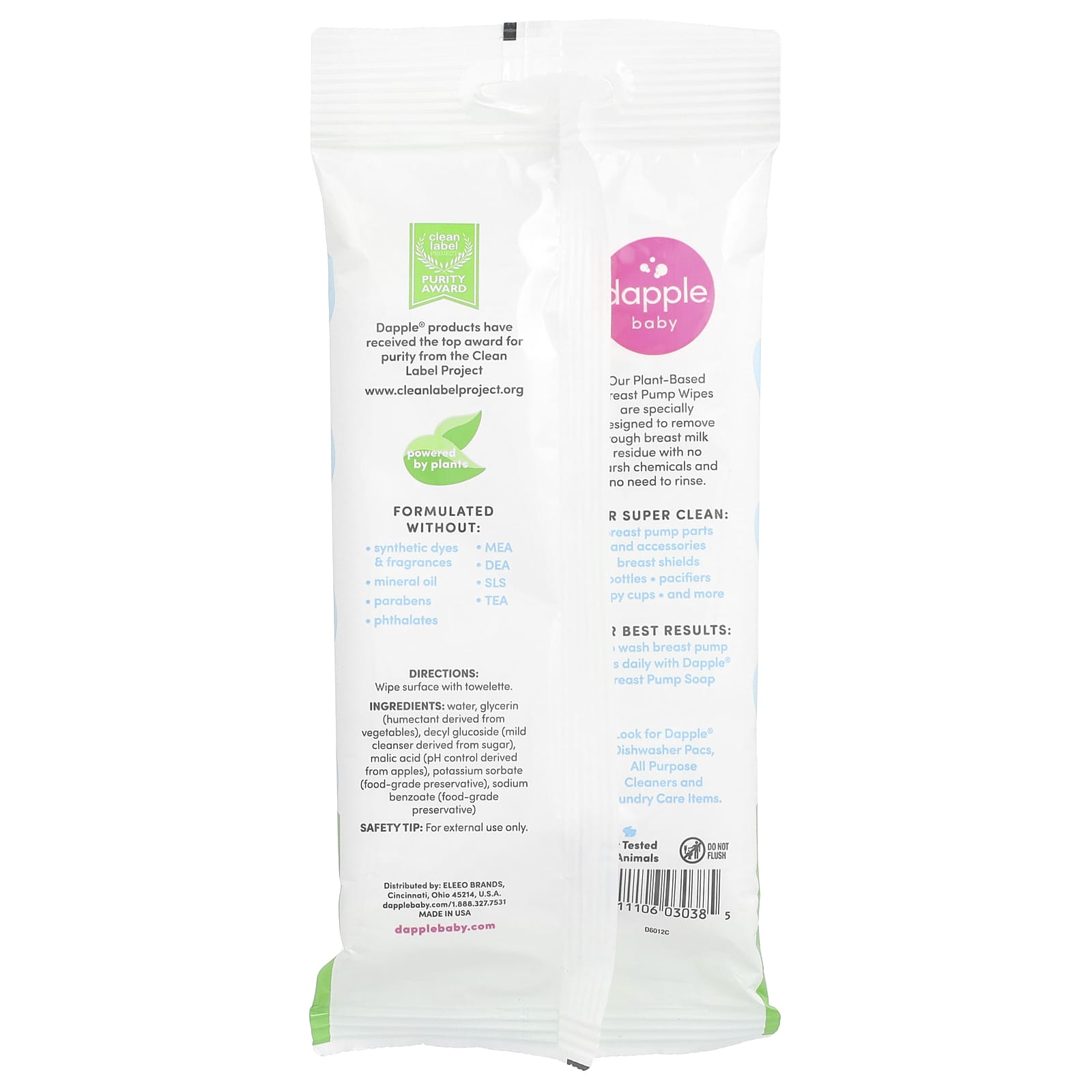 Plant-Based Breast Pump Wipes for Fragrance-Free Cleaning - Image 2