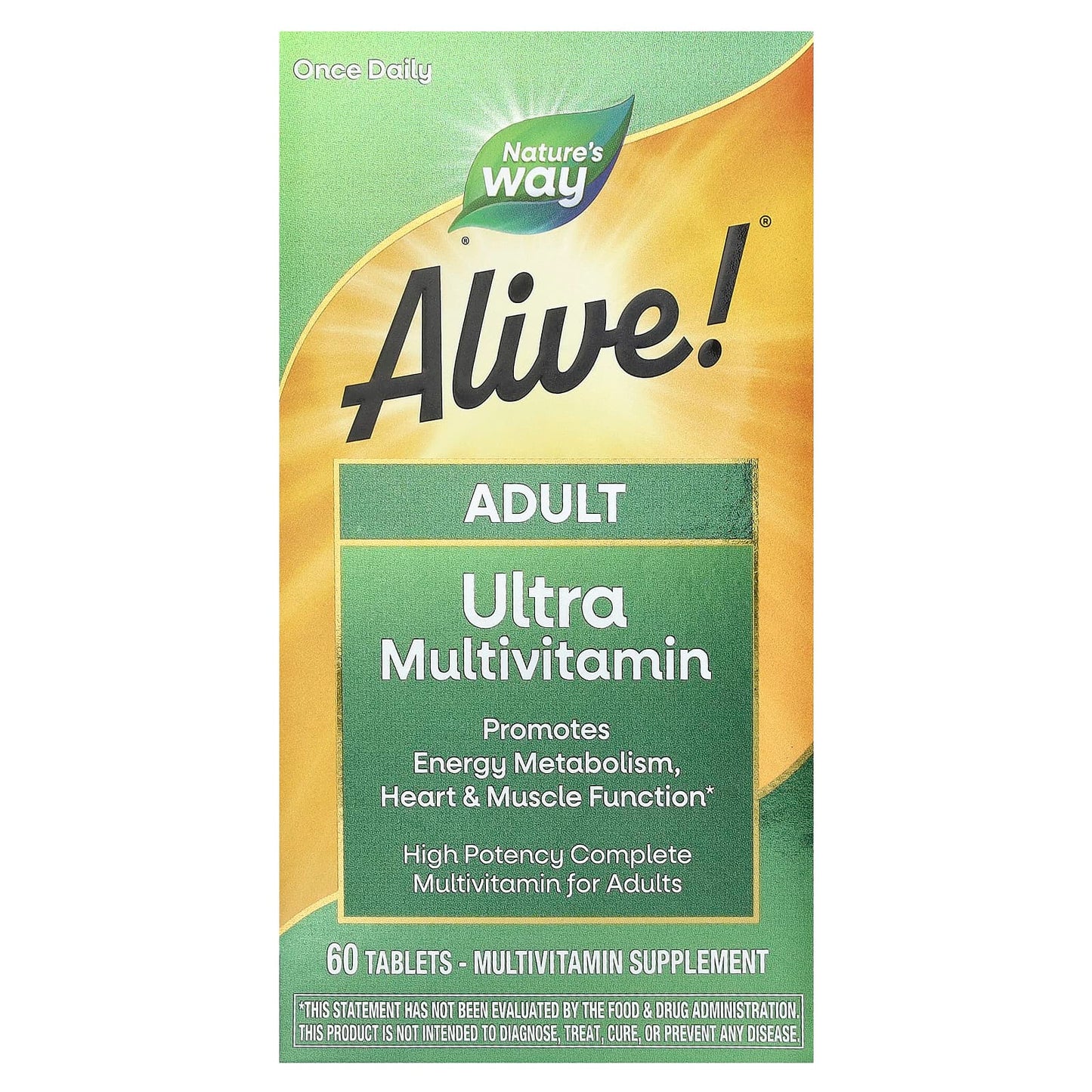 Nature's Way, Alive!® Adult Ultra Multivitamin, 60 Tablets - Image 1