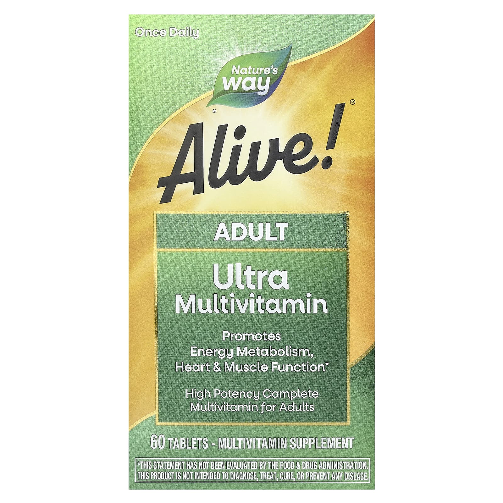 Nature's Way, Alive!® Adult Ultra Multivitamin, 60 Tablets - Image 1