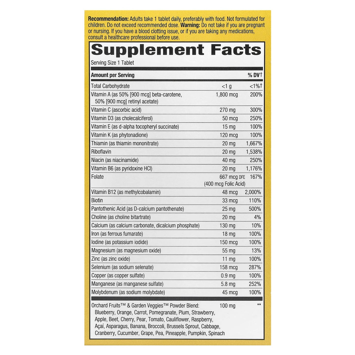 Nature's Way, Alive!® Adult Ultra Multivitamin, 60 Tablets - Image 2