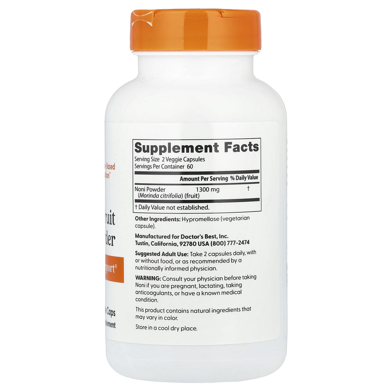 Noni Fruit Powder for Immune Support by Doctor's Best - Image 2
