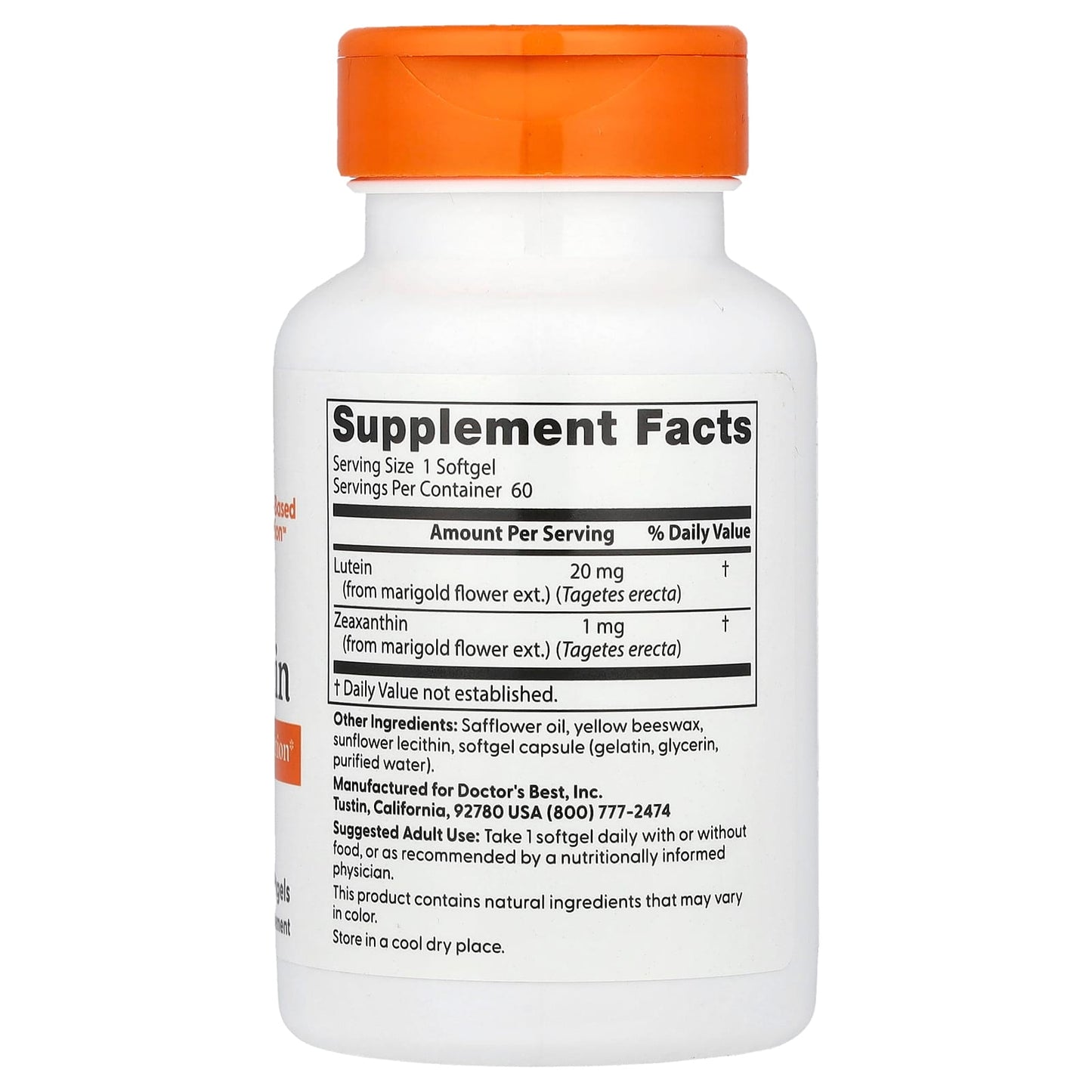 Lutein 20mg with Lutein, Supports Vision Health &amp; Eye Protection - Image 2