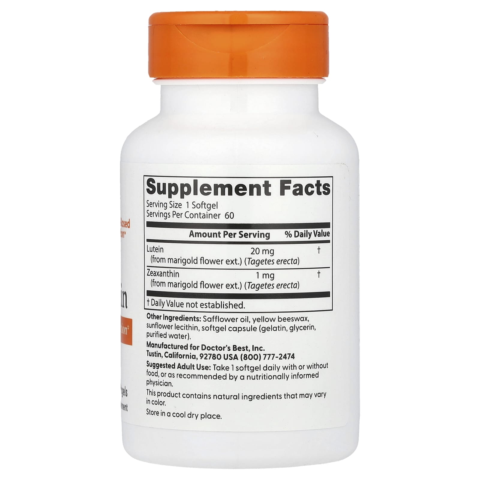 Lutein 20mg with Lutein, Supports Vision Health &amp; Eye Protection - Image 2