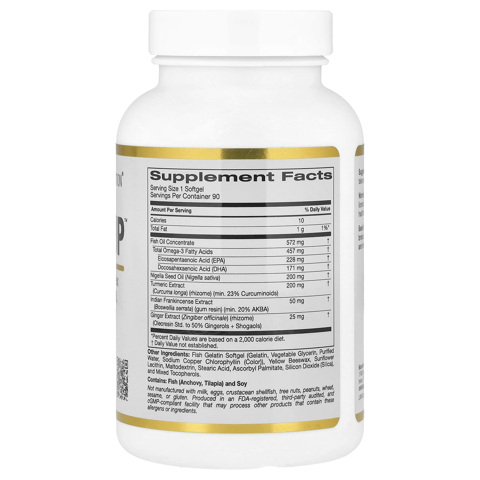 California Gold Nutrition CurcuminUP Omega-3 Inflammation Support - Image 2