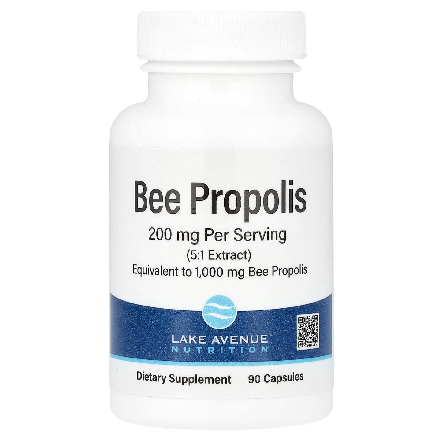 Bee Propolis Supplement by Lake Avenue Nutrition - 1000mg, 90 Capsules - Image 1