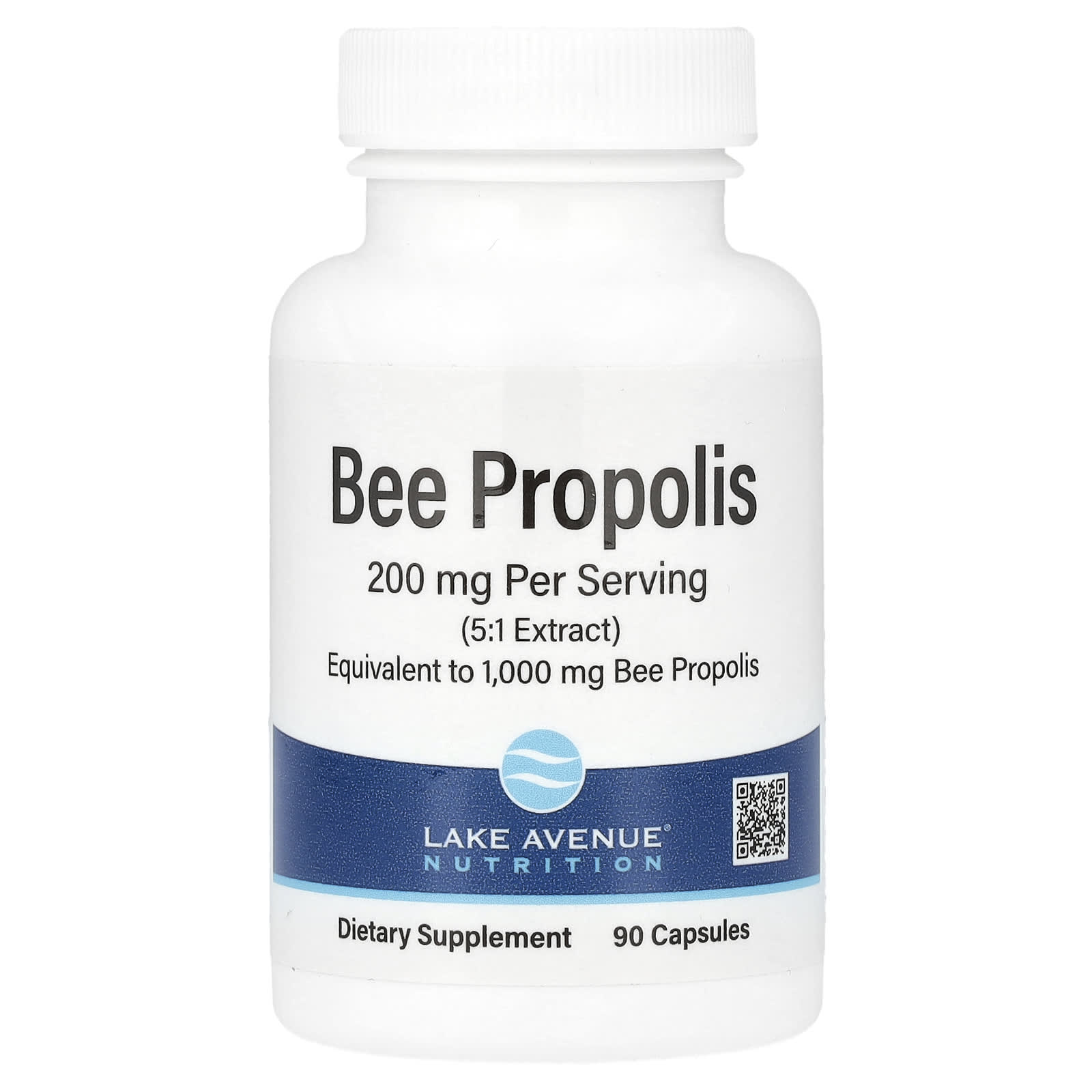 Bee Propolis Supplement by Lake Avenue Nutrition - 1000mg, 90 Capsules - Image 1
