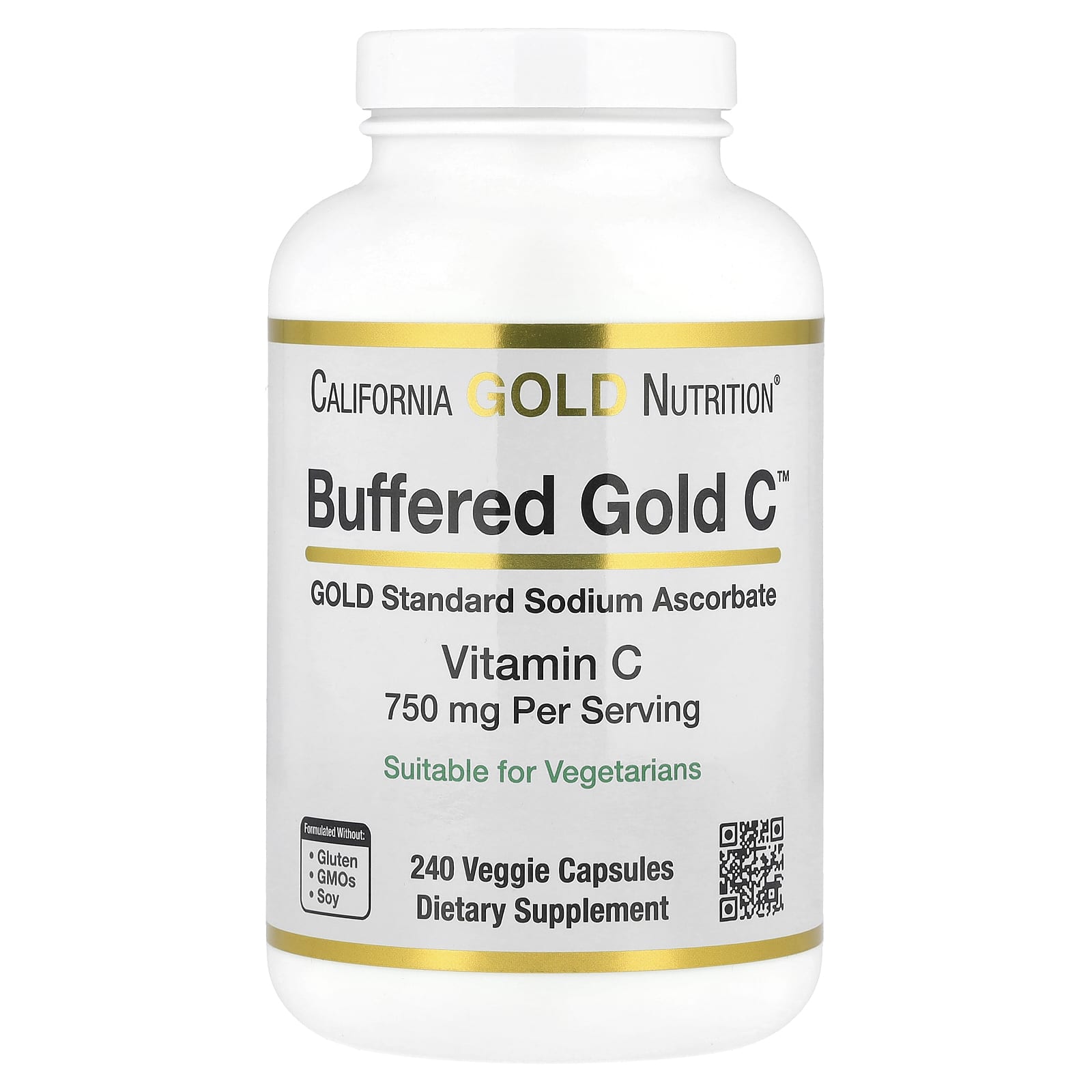 Boost Immune Health with Buffered Vitamin C by California Gold Nutrition - Image 1