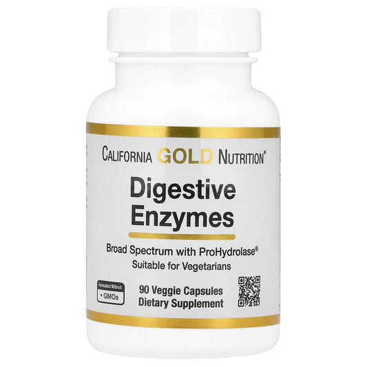 California Gold Nutrition Digestive Enzymes Supplement with ProHydrolase - Image 1