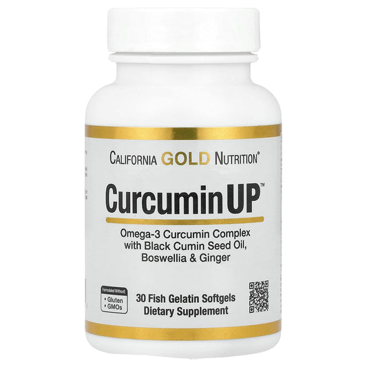 Turmeric Curcumin Support for Joint Mobility - 30 Fish Gelatin Softgels - Image 1