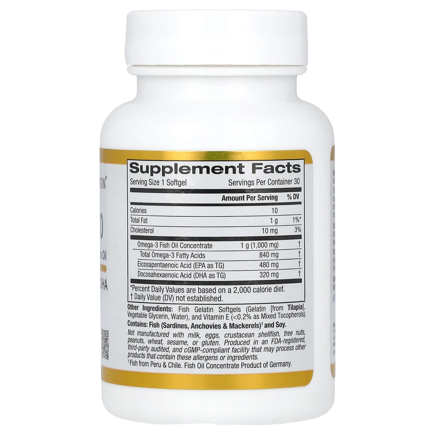 California Gold Nutrition Omega 800 Ultra-Concentrated Omega-3 Fish Oil Supplement - Image 2