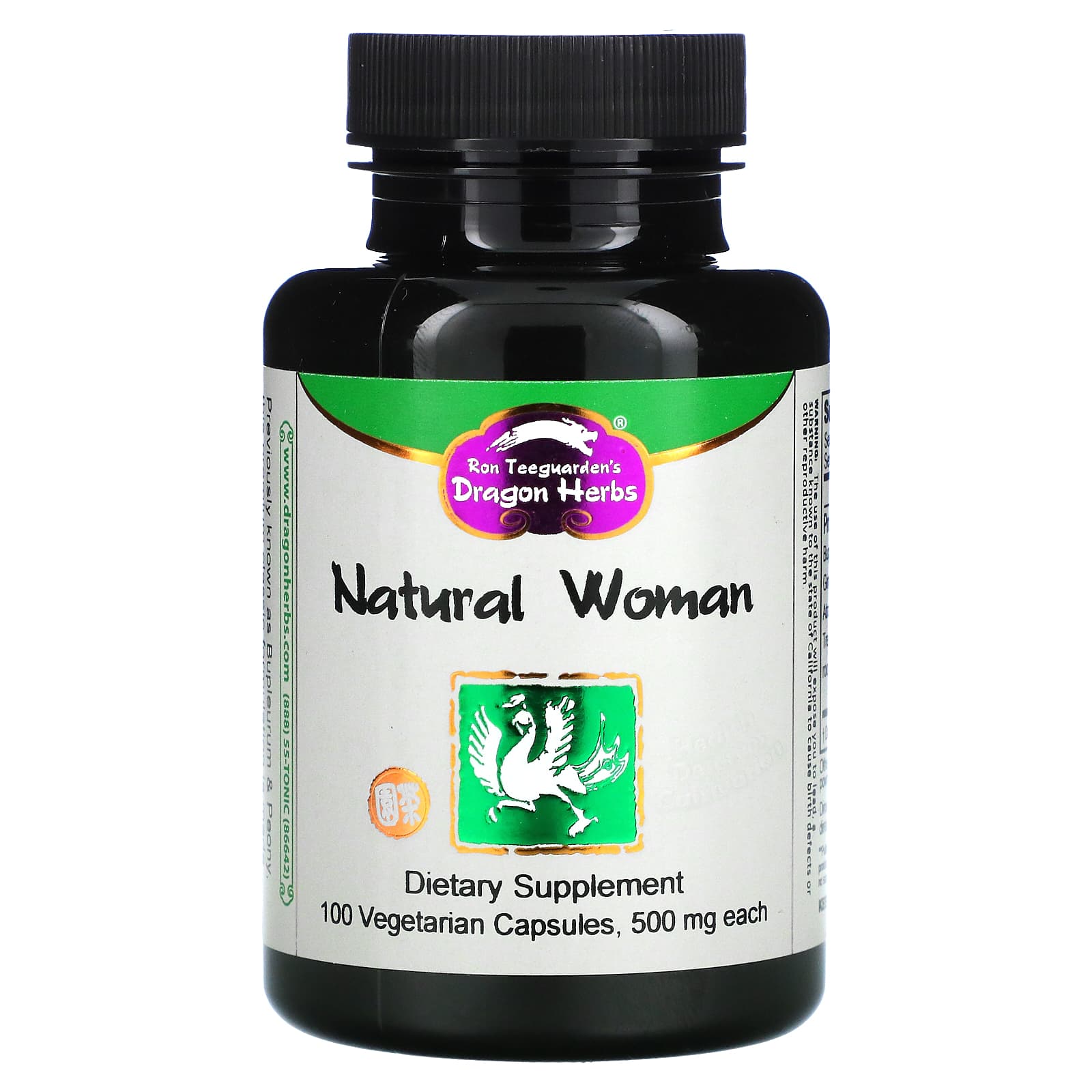 Dragon Herbs Natural Woman Tonic 500mg, 100 Capsules - Image 1