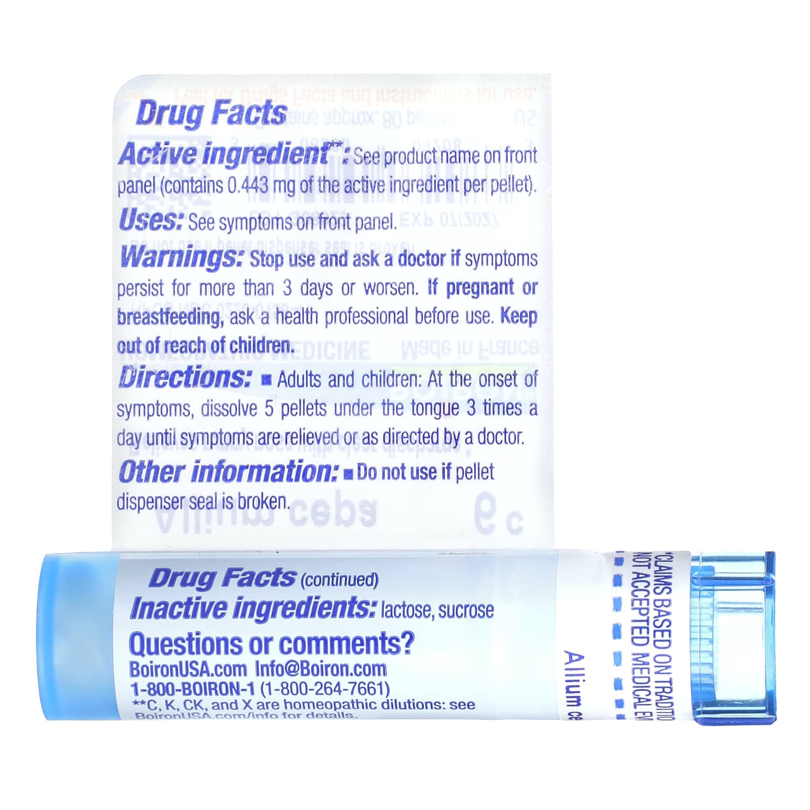 Allergy Relief with Boiron Allium Cepa 6C - Natural Homeopathic Medicine - Image 2