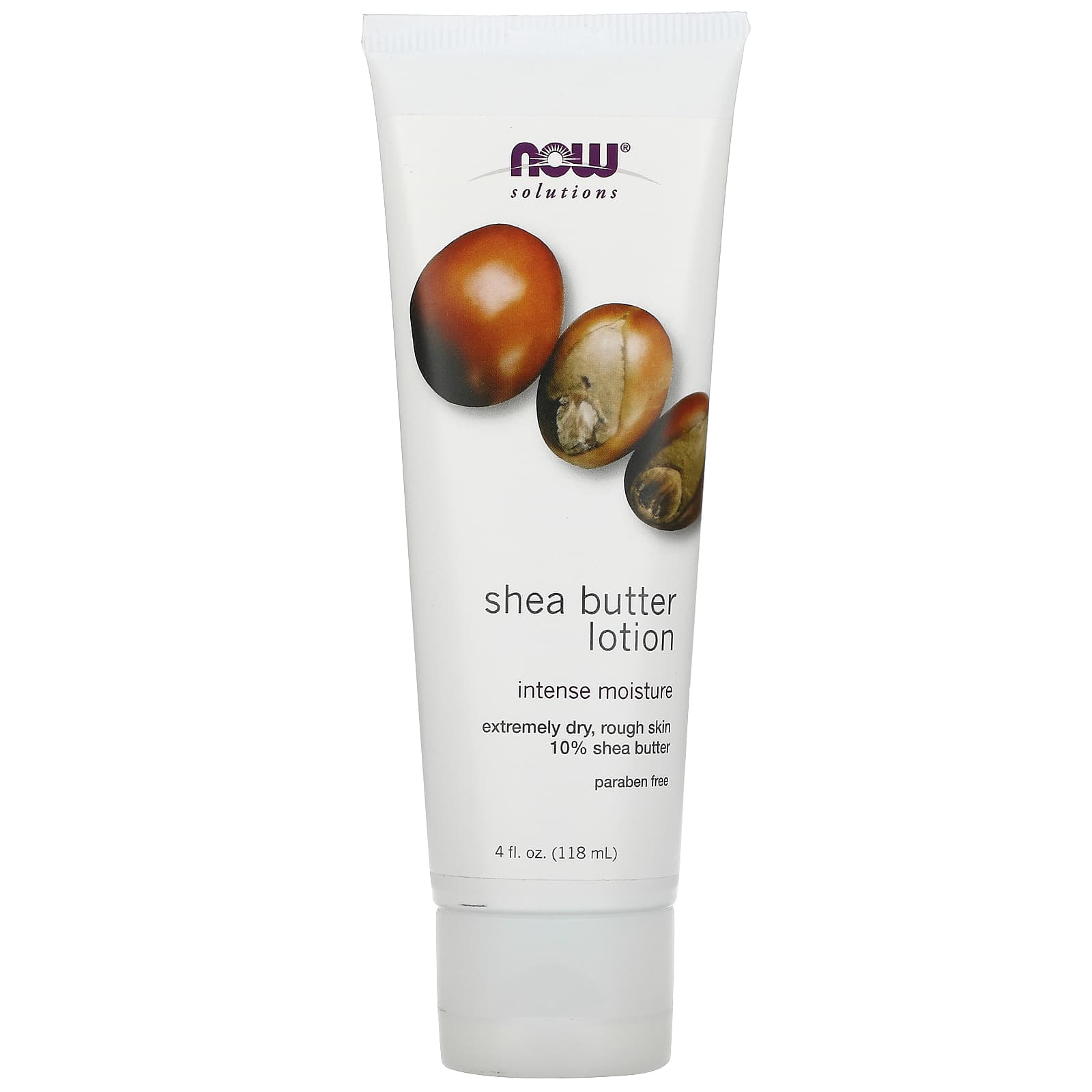 NOW Foods, Solutions, Shea Butter Lotion, 4 fl oz (118 ml) - Image 1