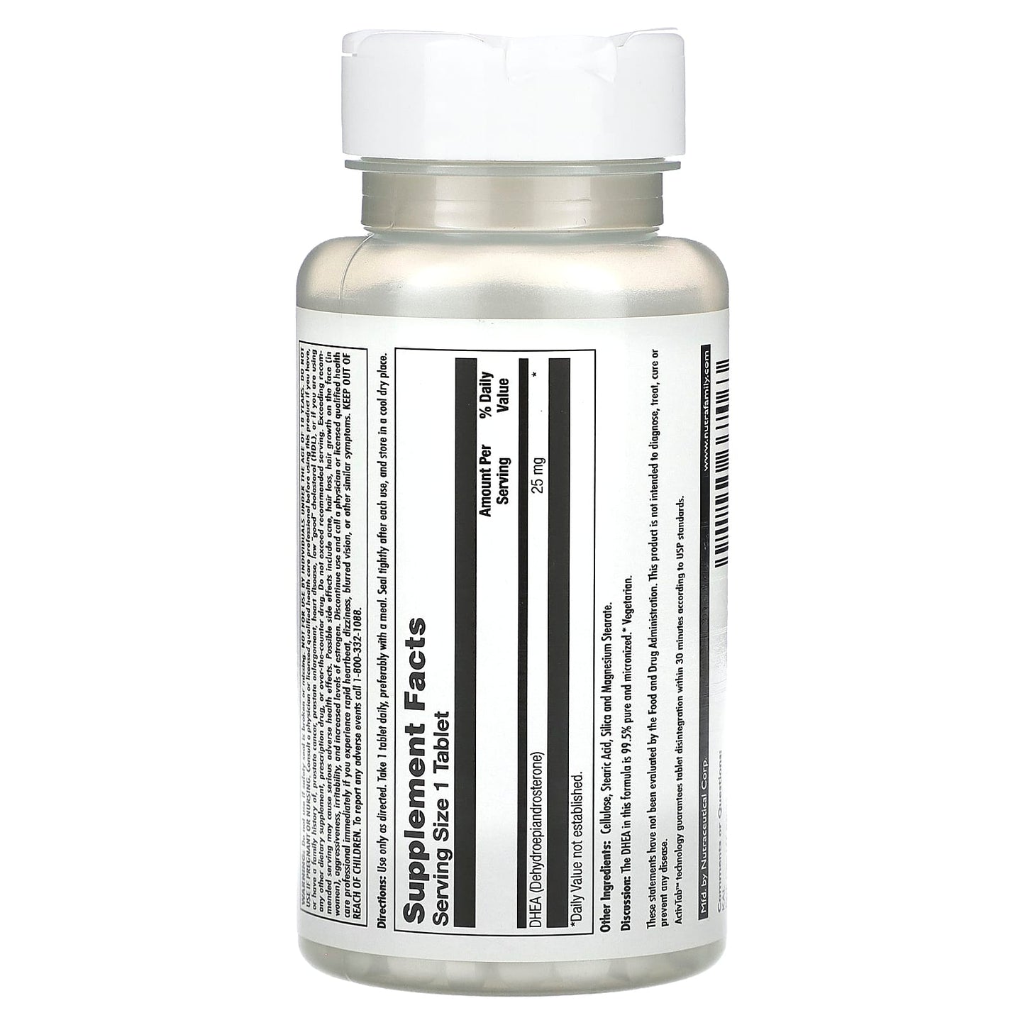 Boost Energy with KAL DHEA, 25 mg, 60 Tablets - 99.5% Pure - Image 2