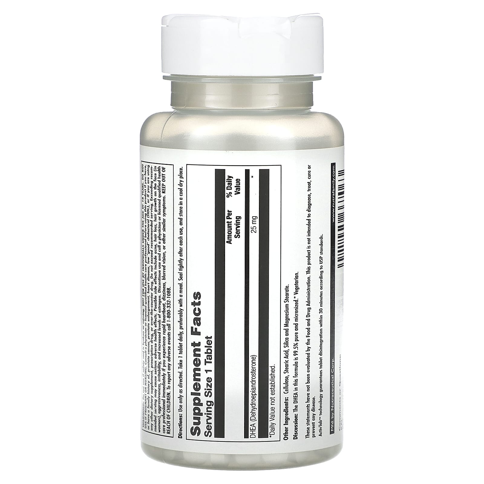 Boost Energy with KAL DHEA, 25 mg, 60 Tablets - 99.5% Pure - Image 2