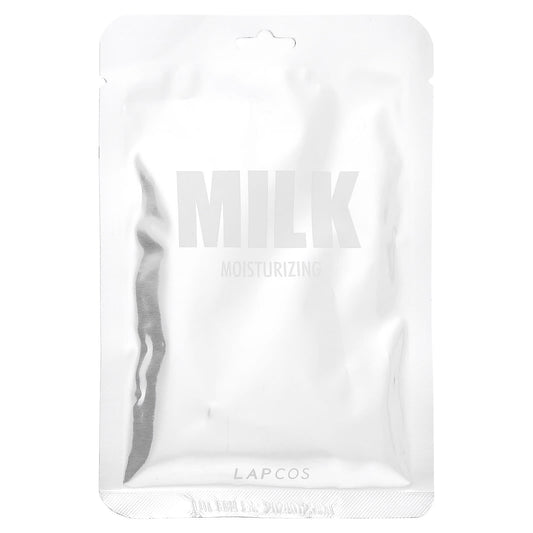Lapcos, Milk Beauty Sheet Mask, Moisturizing,  1 Sheet, 1.01 fl oz (30 ml) - Image 1