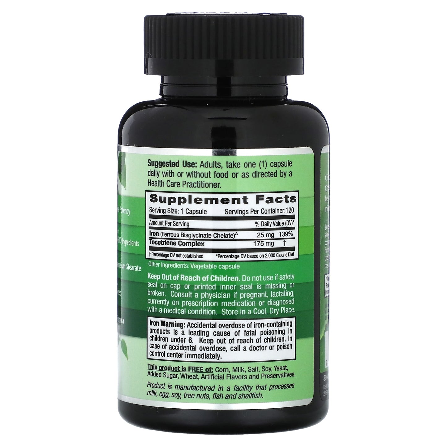 Emerald Laboratories Pure Albion Gentle Iron 25mg 120 Capsules - Image 2