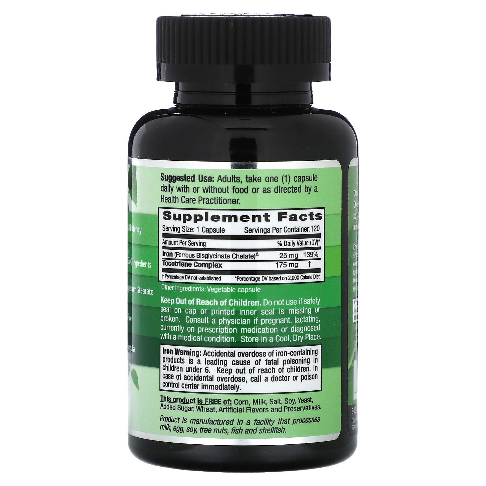Emerald Laboratories Pure Albion Gentle Iron 25mg 120 Capsules - Image 2