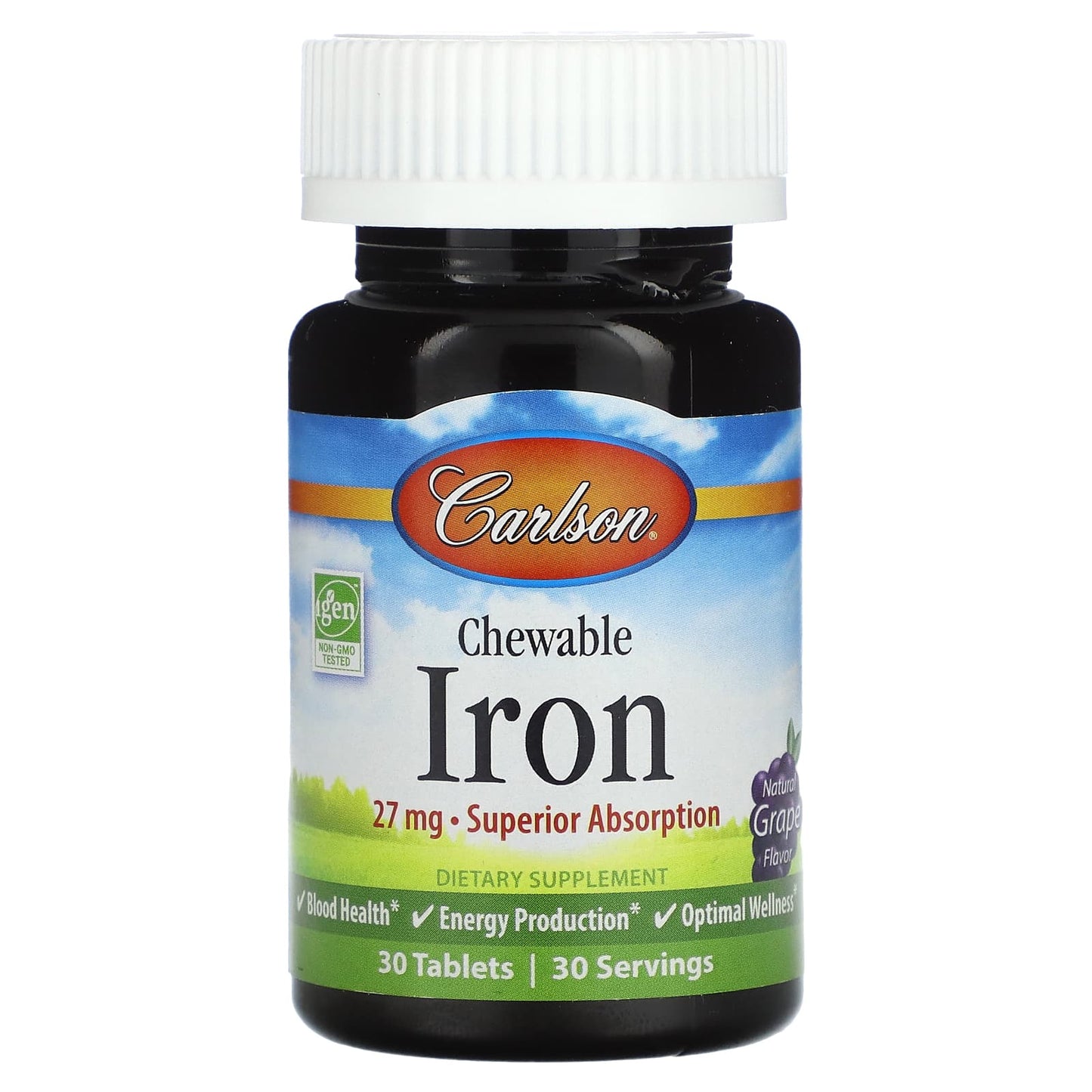 Carlson Chewable Iron Supplement for Optimal Wellness - Image 1