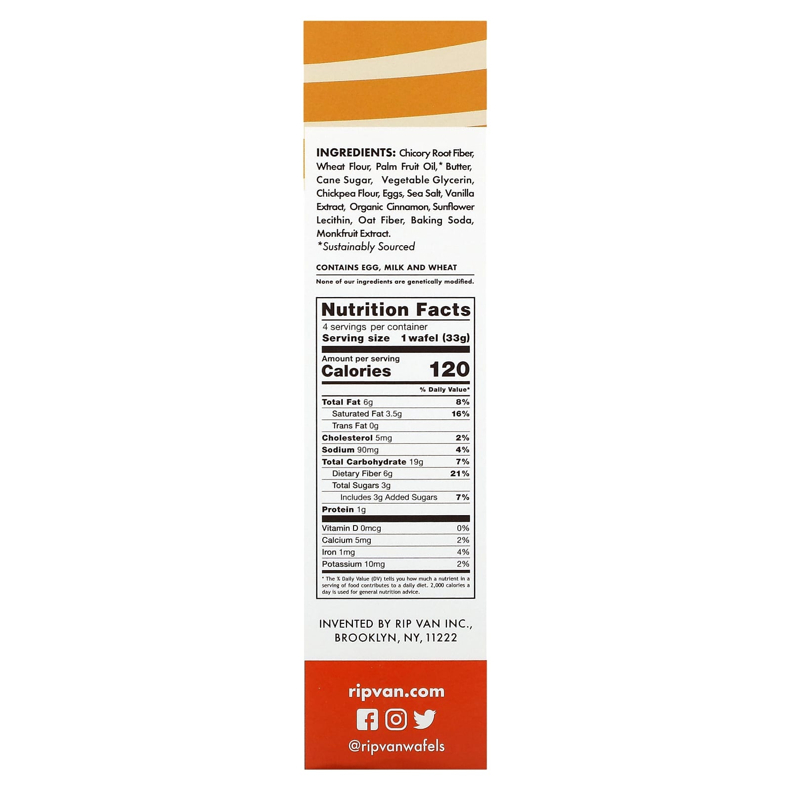 Rip Van Wafels, Dutch Caramel & Vanilla, 4 Pack, 1.16 oz (33 g) Each - Image 2